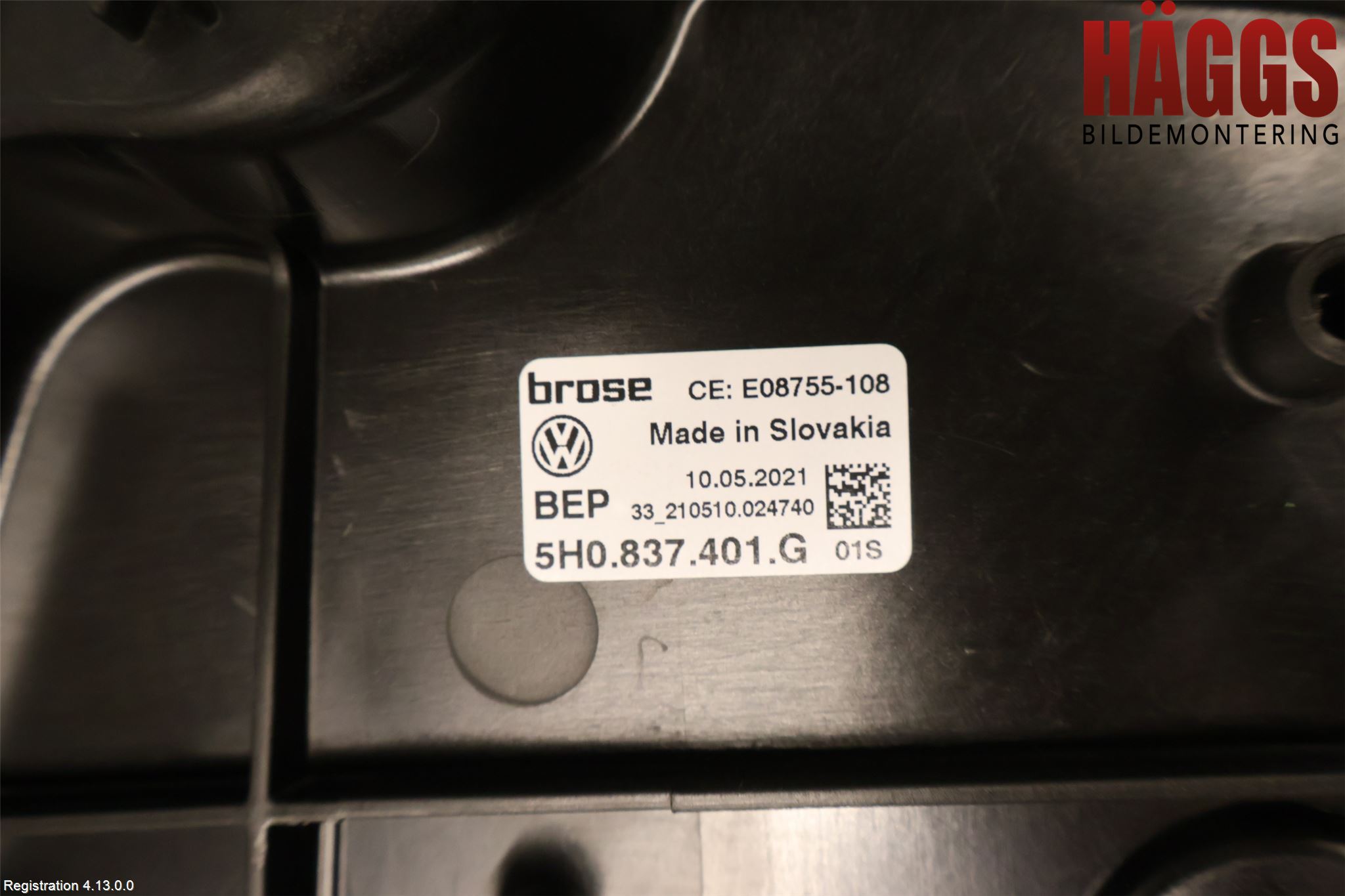 Volkswagen VW GOLF / E-GOLF VIII 20- Fönsterhissmekanism