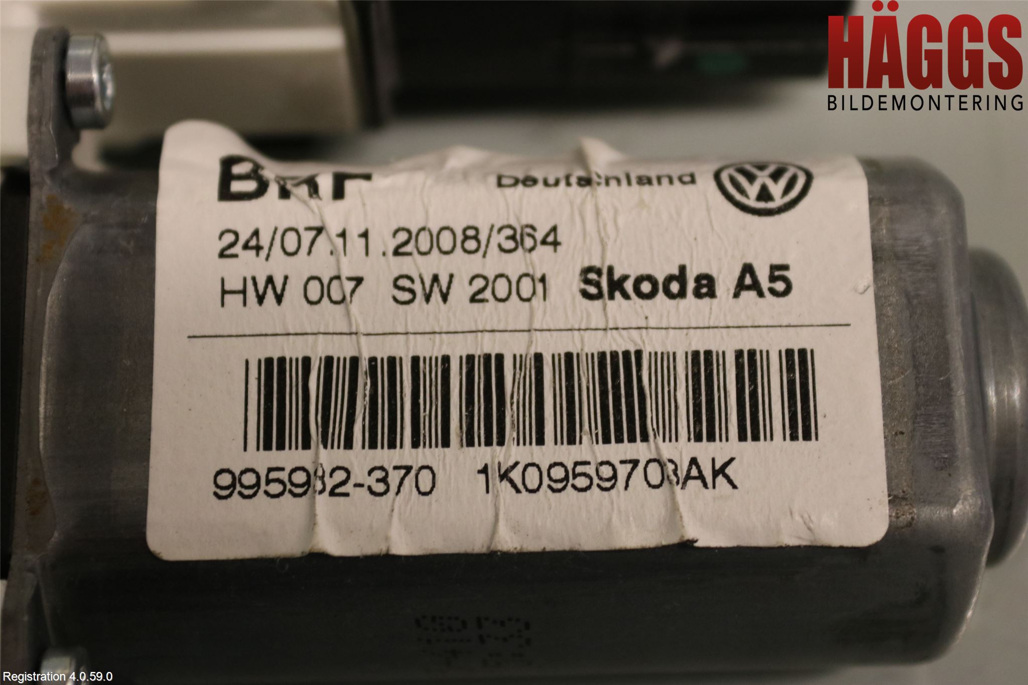 Skoda OCTAVIA (1Z) 05-13 Fönsterhissmotor