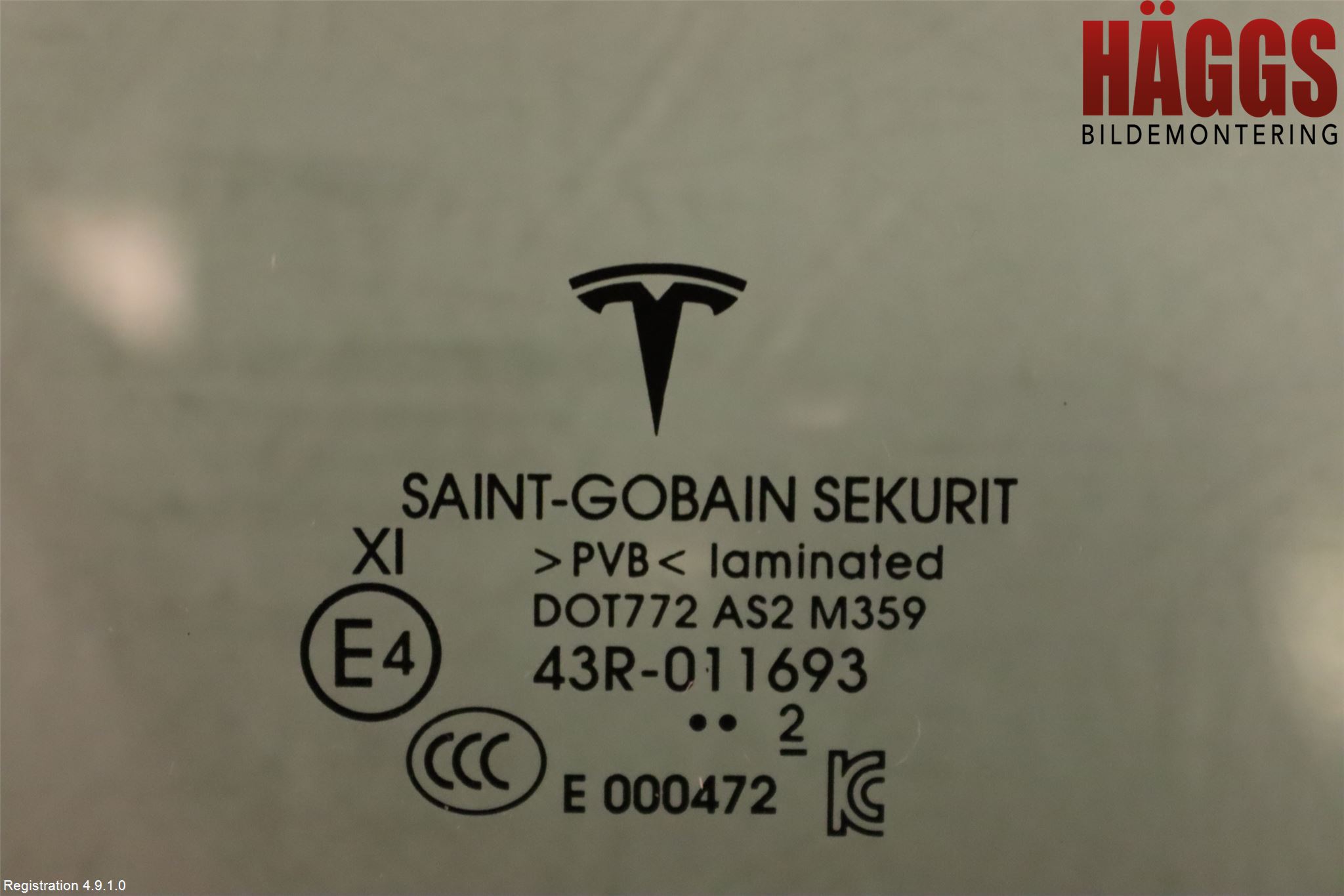 Tesla MODEL 3 17- Dörruta Fram Höger