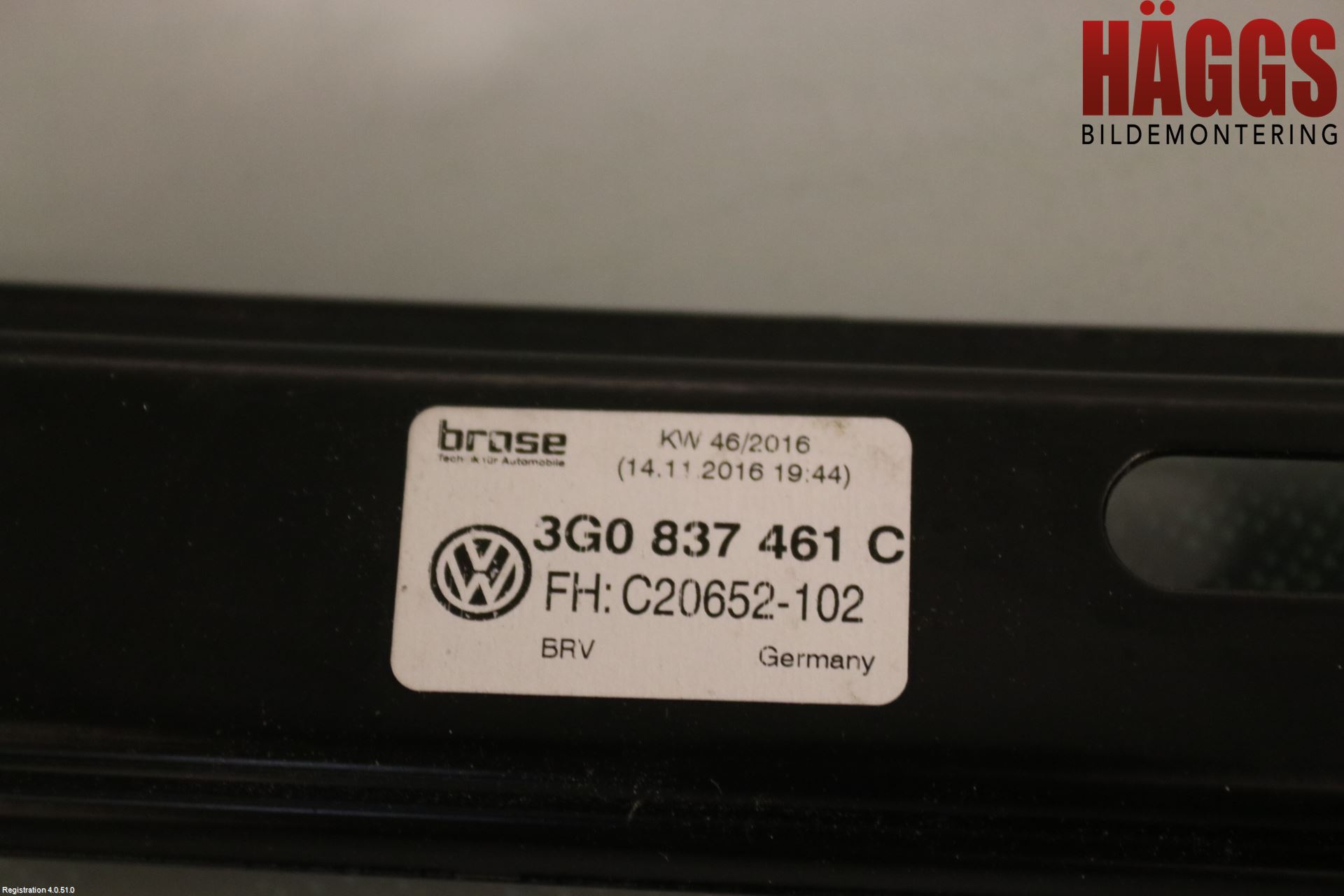 Volkswagen VW PASSAT 15-19 Fönsterhissmekanism