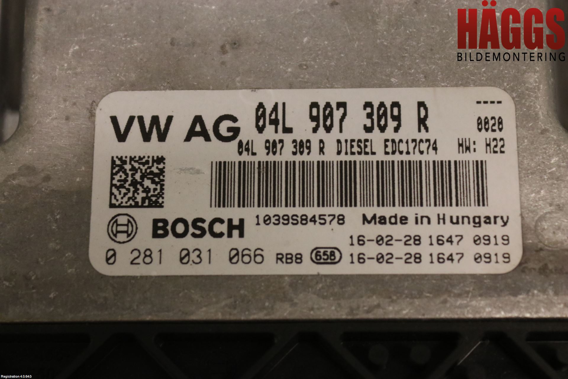 Volkswagen VW GOLF / E-GOLF VII 13-20 Styrenhet Insprut Bensin