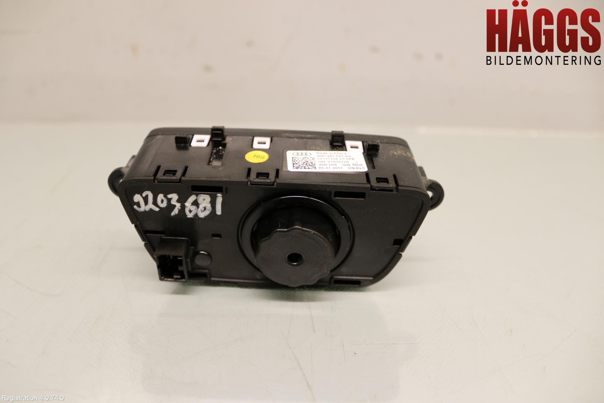 Audi A4/S4 B9 16-19 Strömställare Ljus