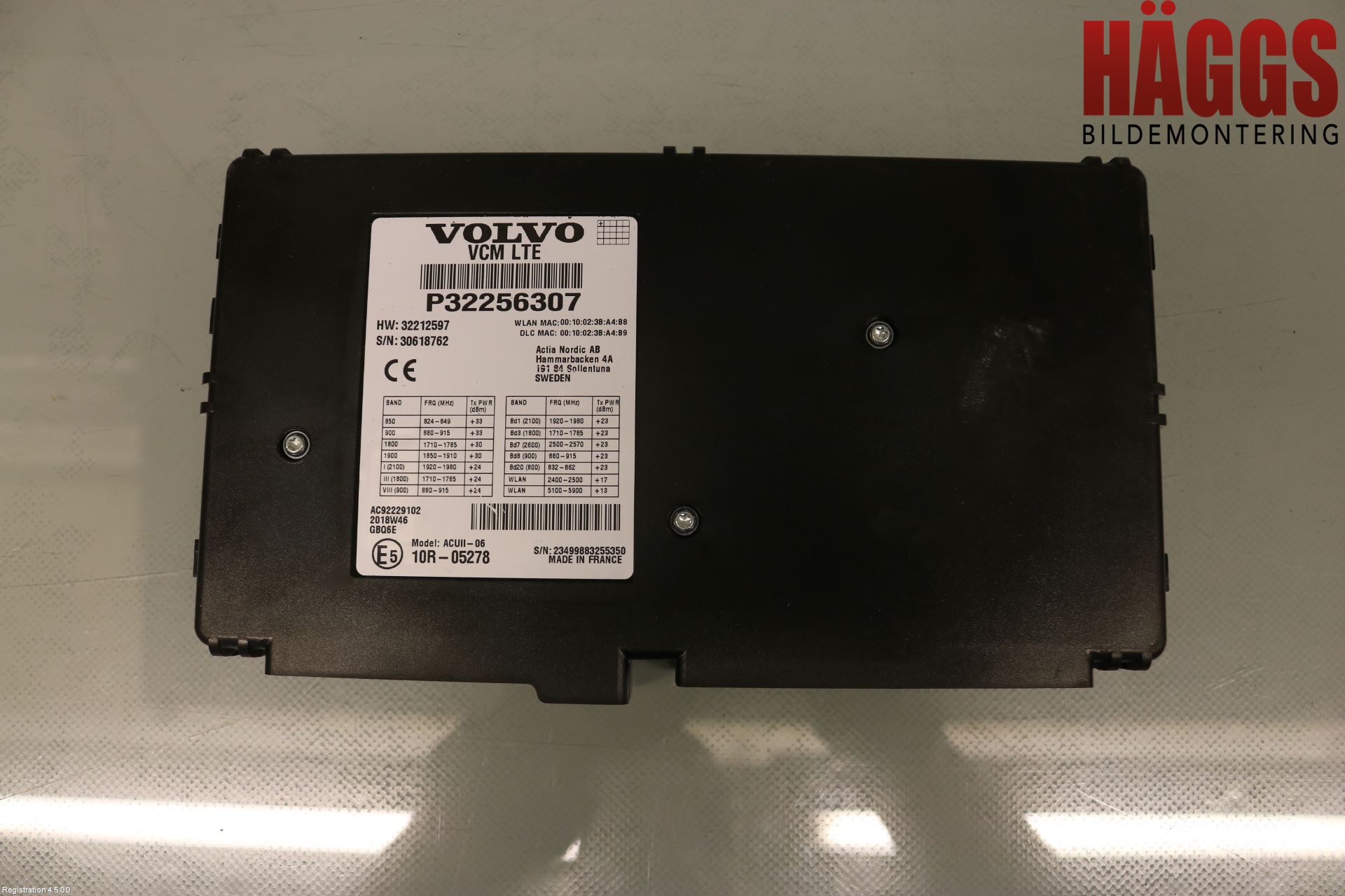 Volvo V90 17->> Styrenhet Övrigt