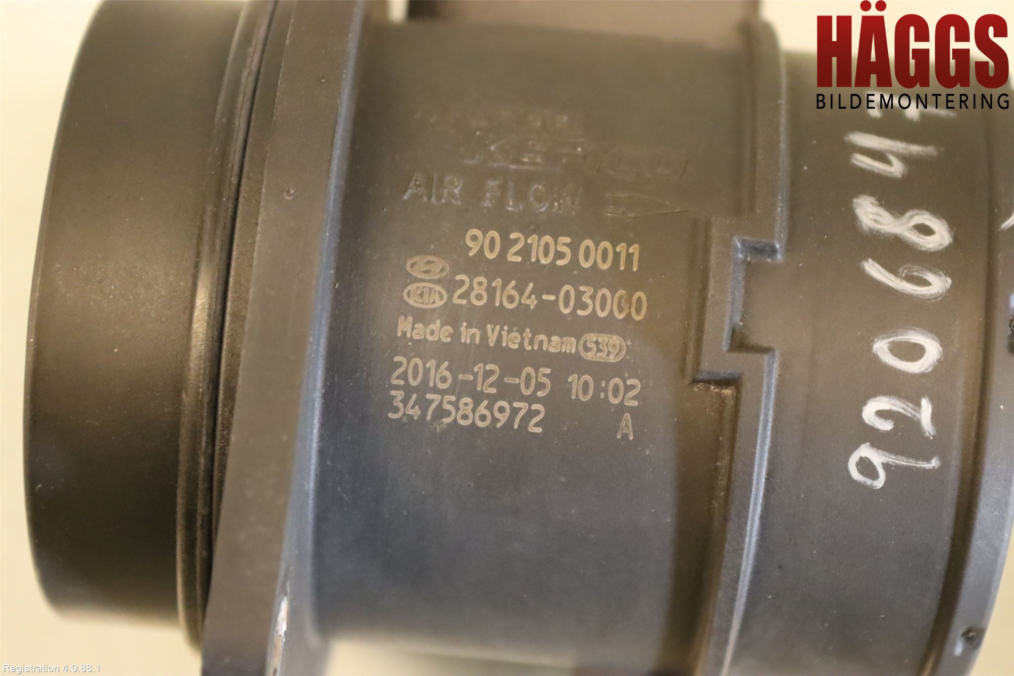 Kia NIRO (DE) 17-22 Injluftmassamätare