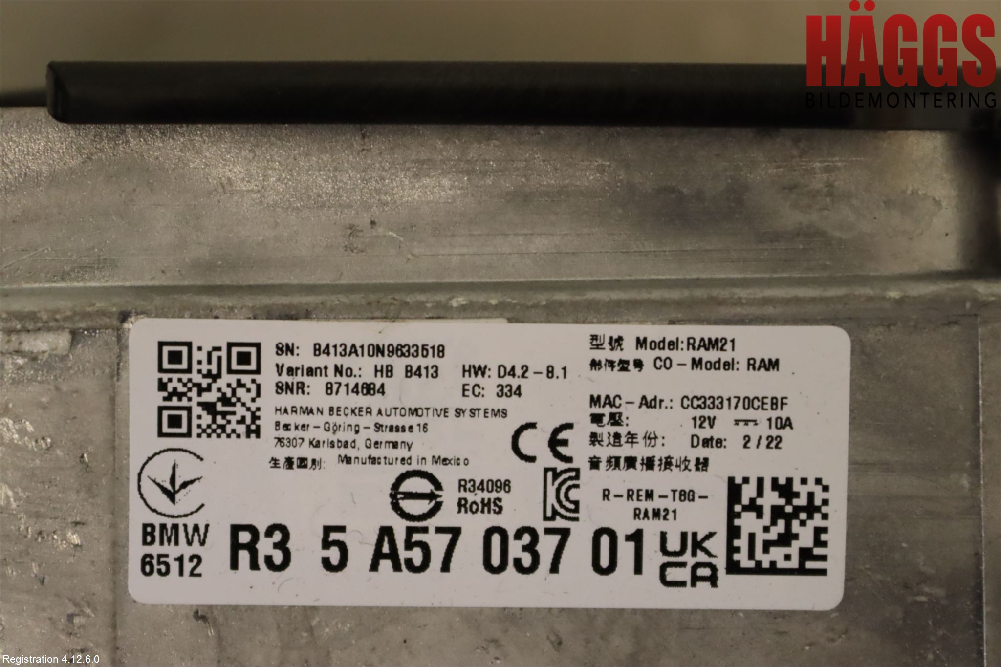 BMW X4 G02 18- Radio