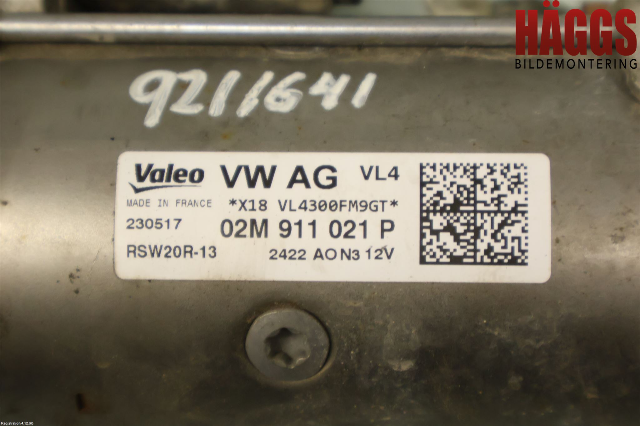 Volkswagen VW PASSAT 15-19 Startmotor Diesel