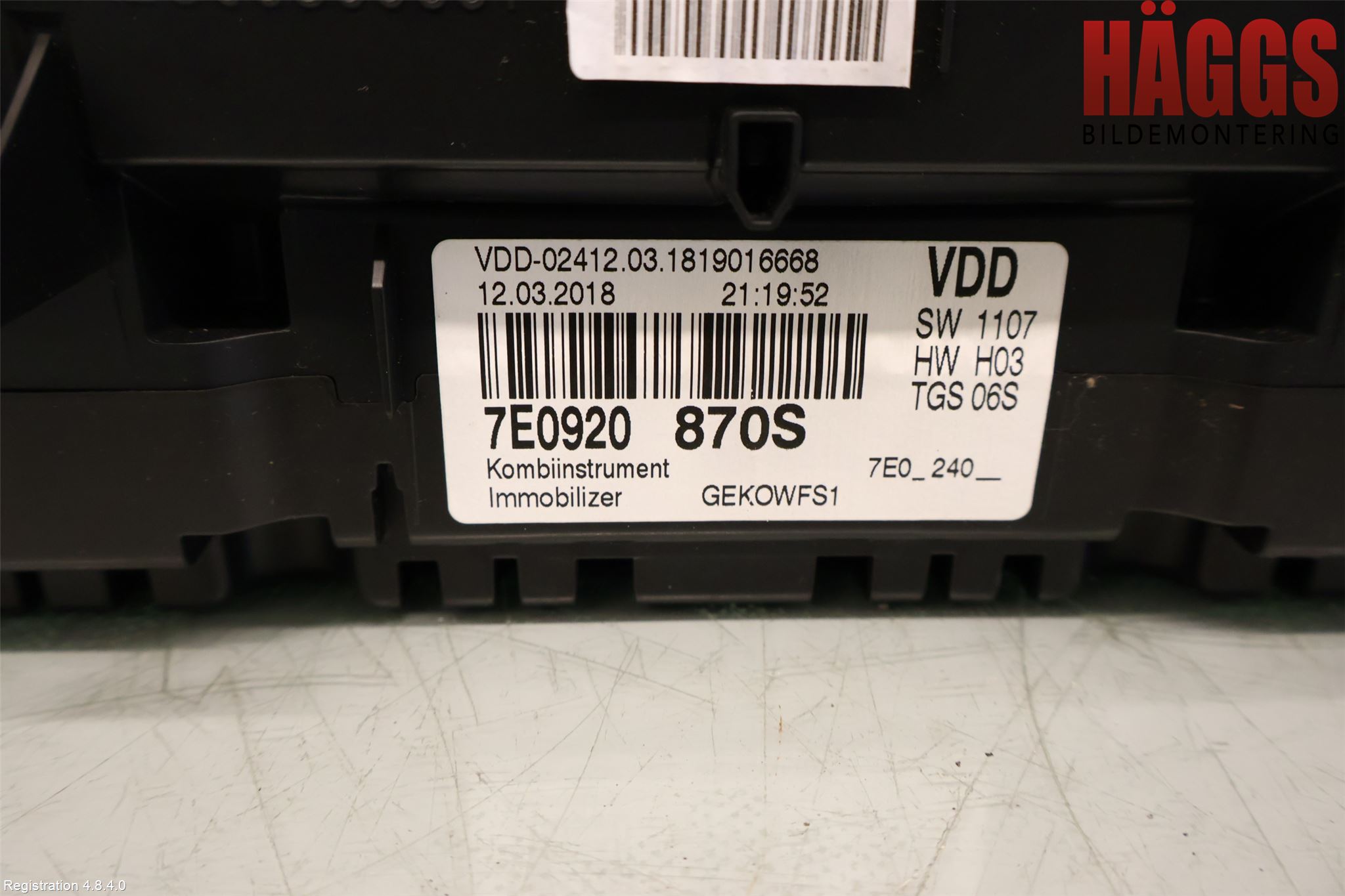 Volkswagen VW TRANSP/CARAVELLE (T6) 16-22 Instrument Komb