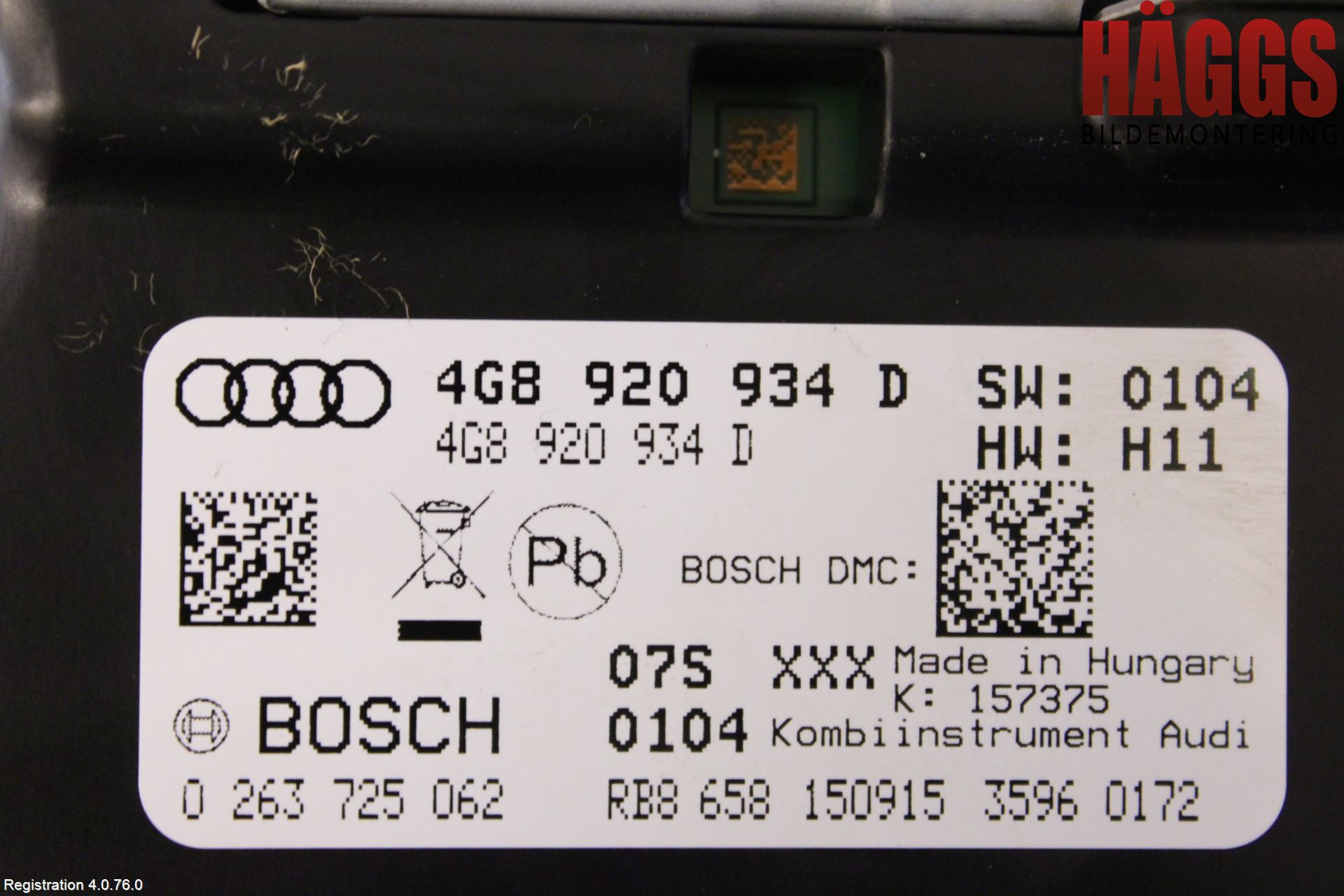 Audi A6/S6 4G 11-18 Instrument Komb