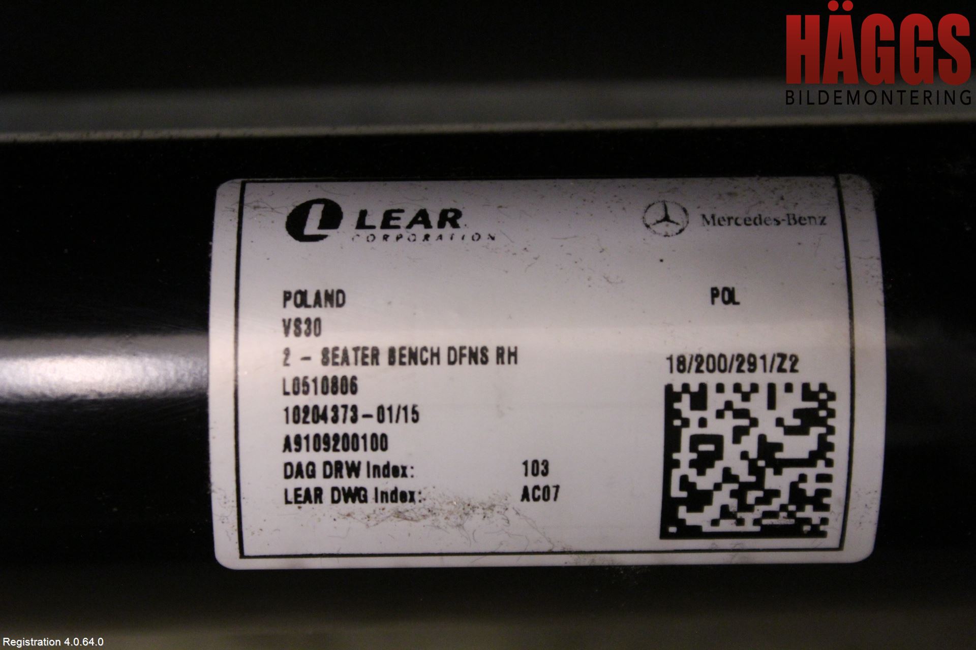 Mercedes-Benz MB SPRINTER (W907/W910) 19- Inredning Stol Fram Hö