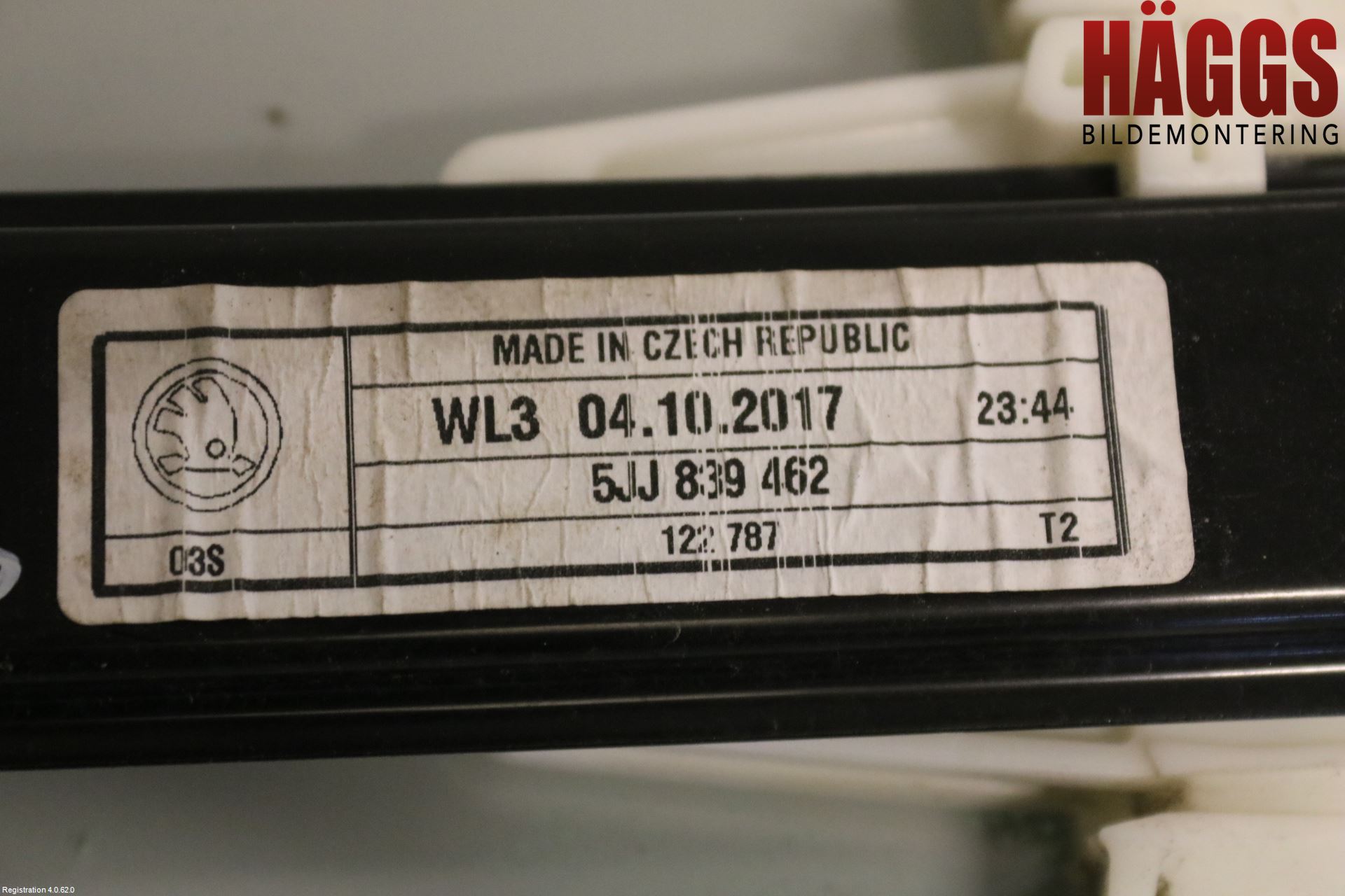 Skoda RAPID Fönsterhissmekanism