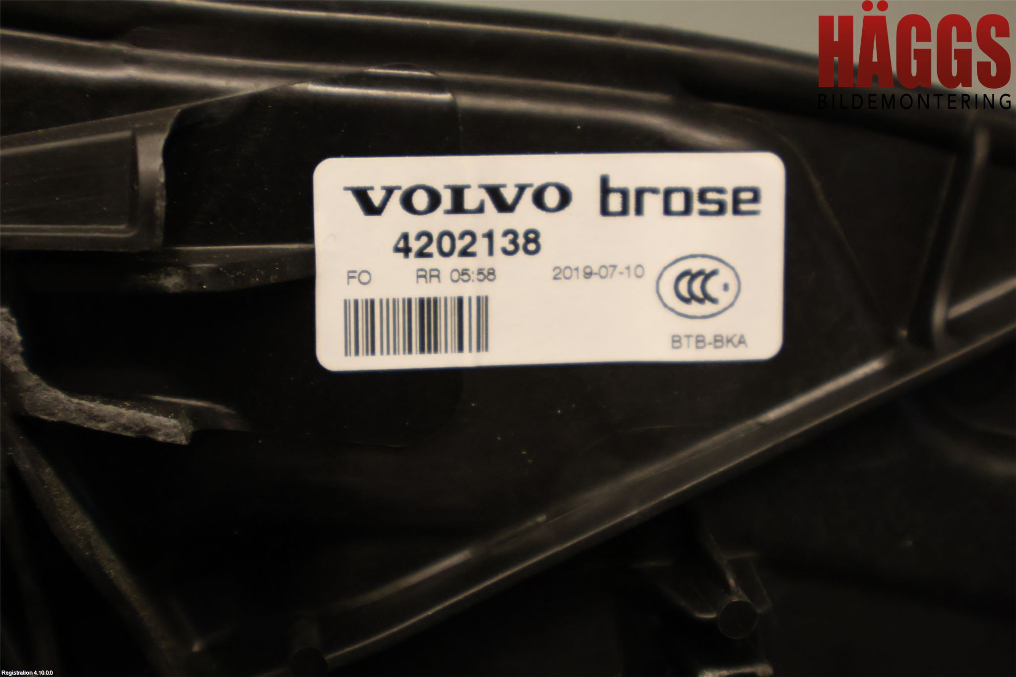 Volvo V60 19- Fönsterhissmekanism