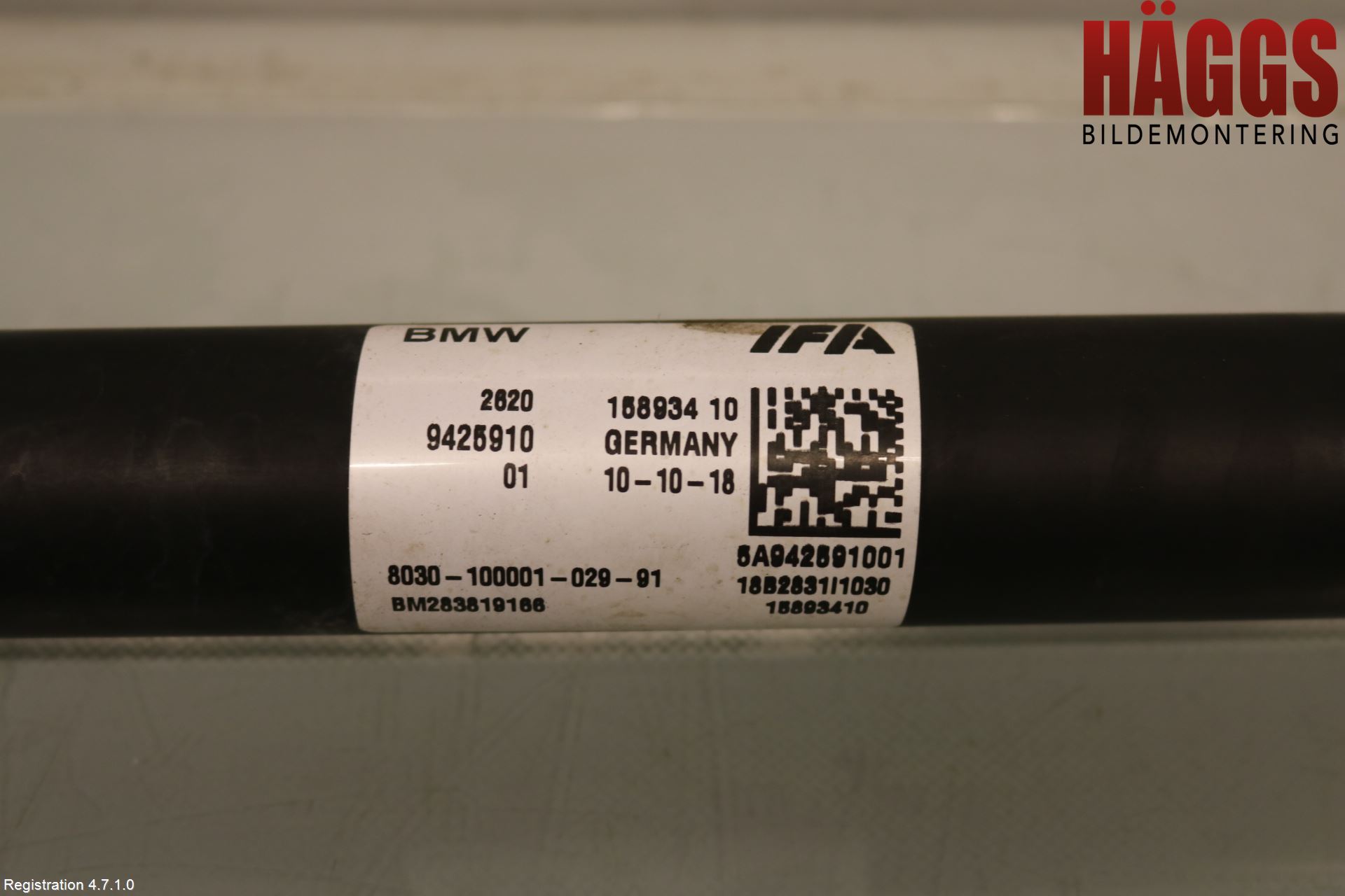BMW 3 F30/F31/F80 12-19 Mellanaxel Främre 4Wd
