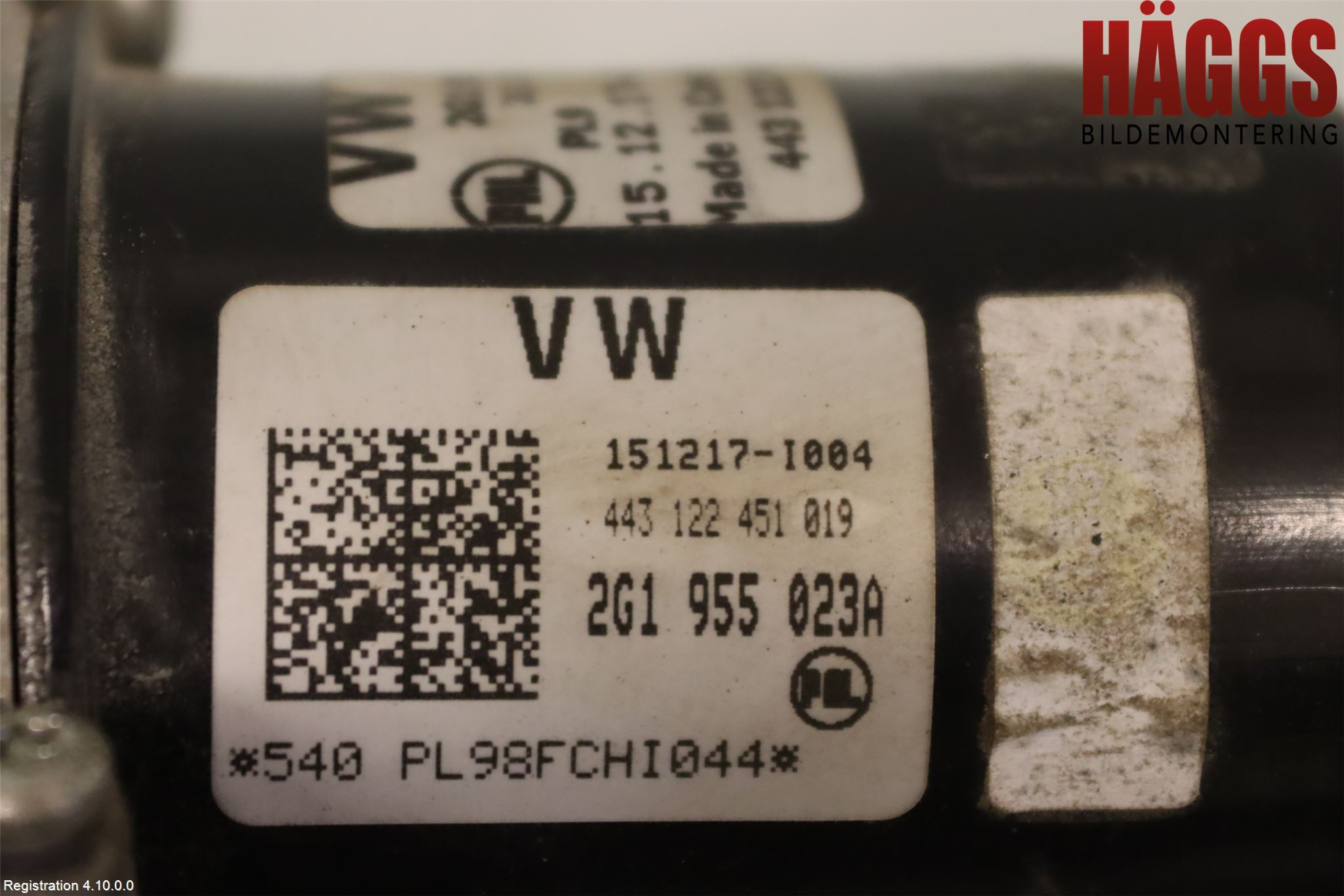 Volkswagen VW POLO VI 18->> Torkarmotor Vindruta