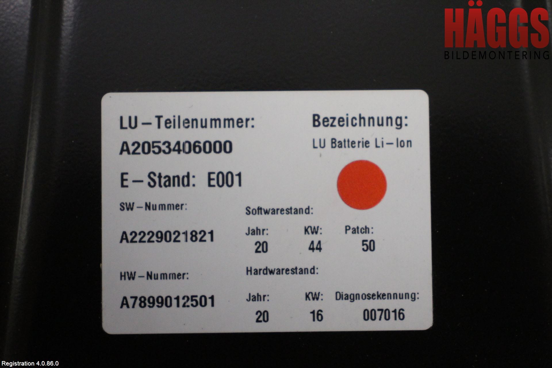 Mercedes-Benz MB E-KLASS (W213) 16-23 Batteri Högspänning