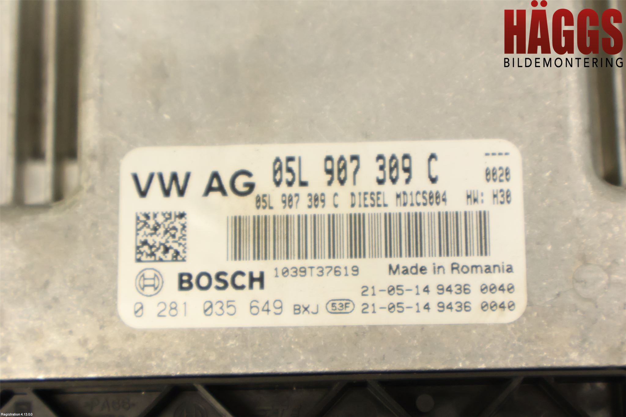 Volkswagen VW GOLF / E-GOLF VIII 20- Styrenhet Inspump Diesel