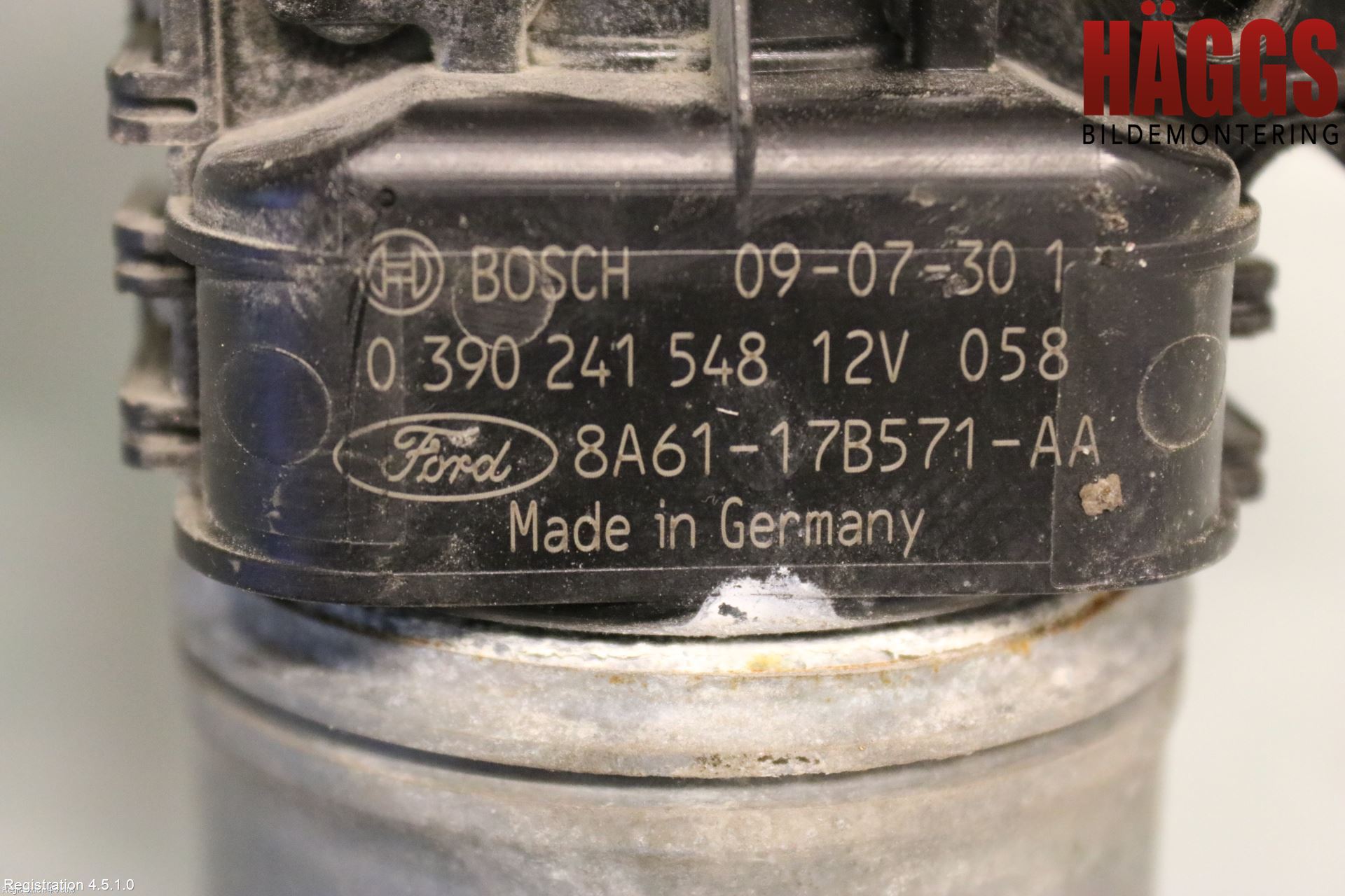 Ford FIESTA 09-12 Torkarmotor Vindruta