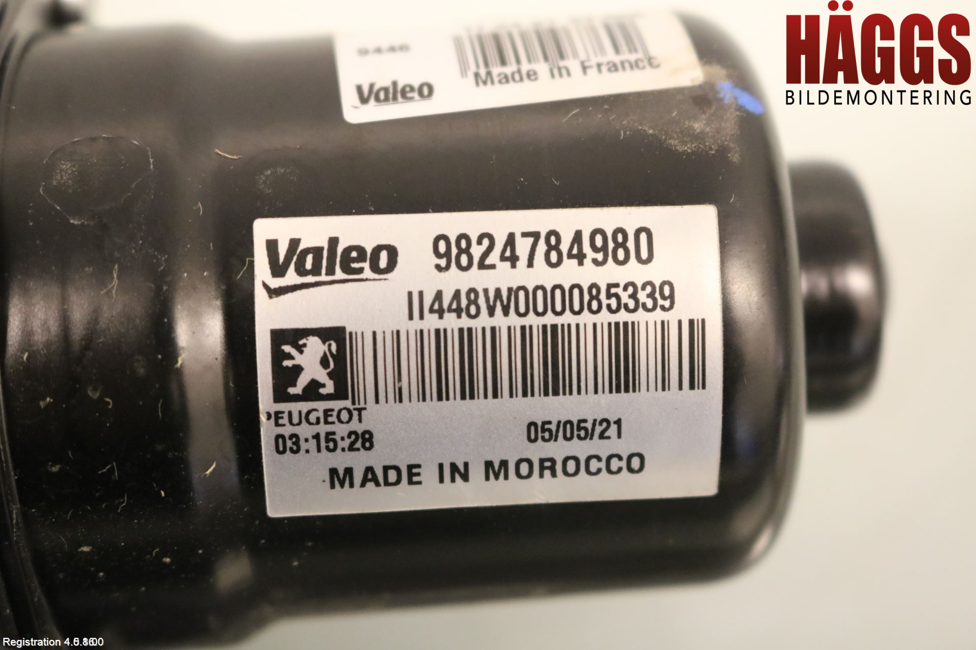 Peugeot 2008/E-2008 20- Torkarmotor Vindruta