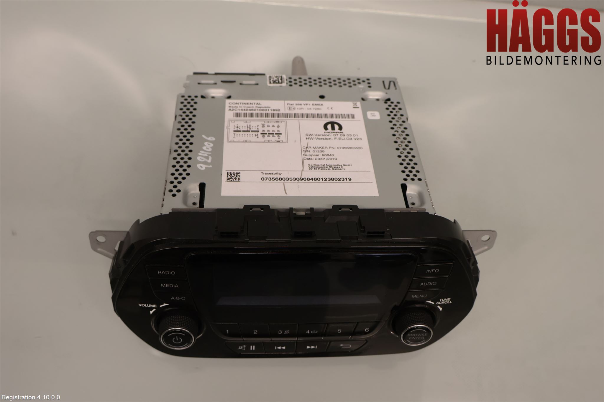 Fiat TIPO/CROSS 16- Cd Radio - Multimediapanel