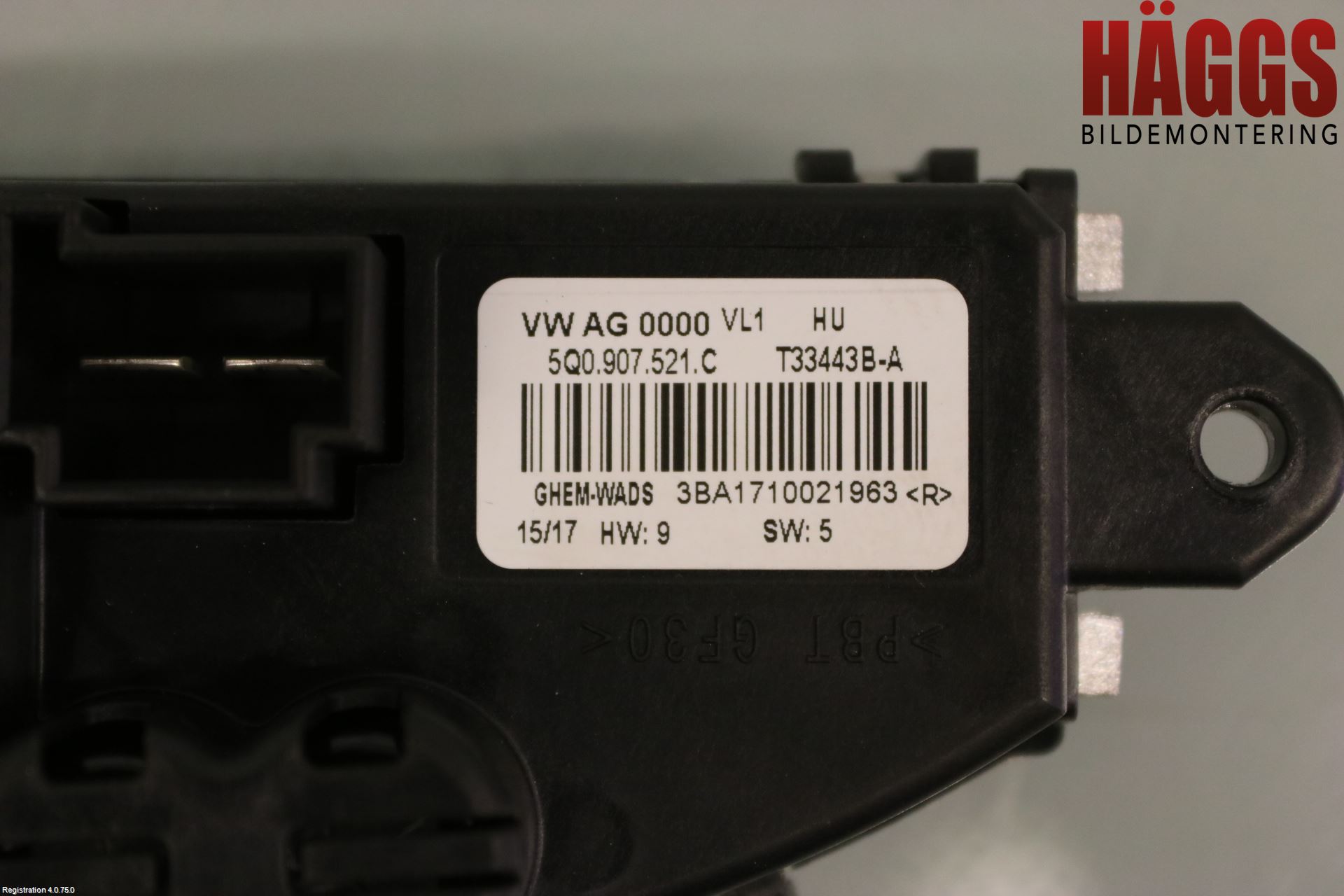 Volkswagen VW GOLF / E-GOLF VII 13-20 Värmefläktsmotstånd