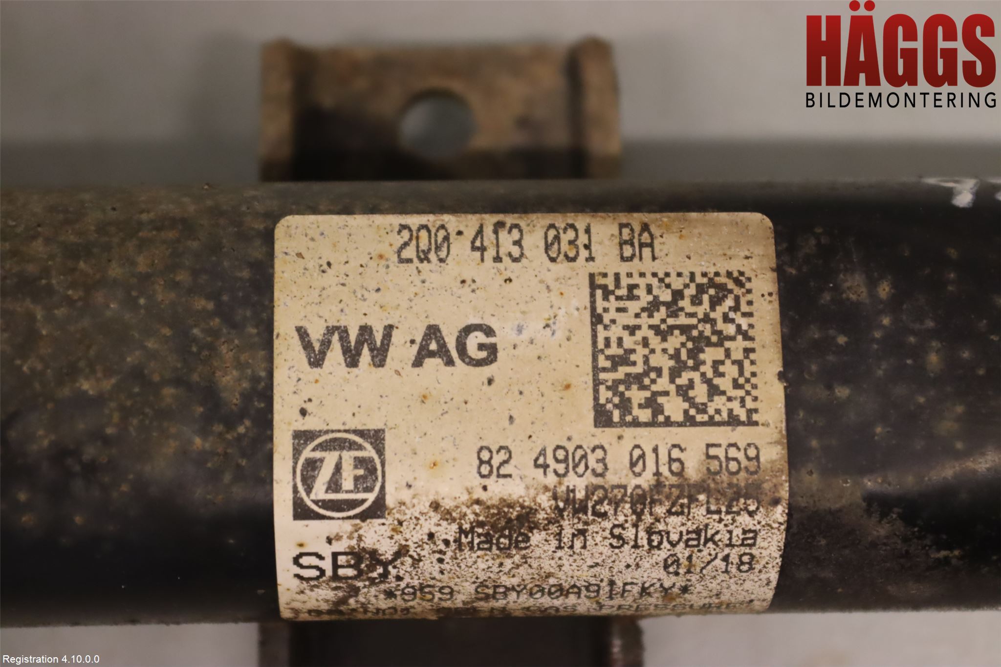 Volkswagen VW POLO VI 18->> Fjäderben Fram Vänster