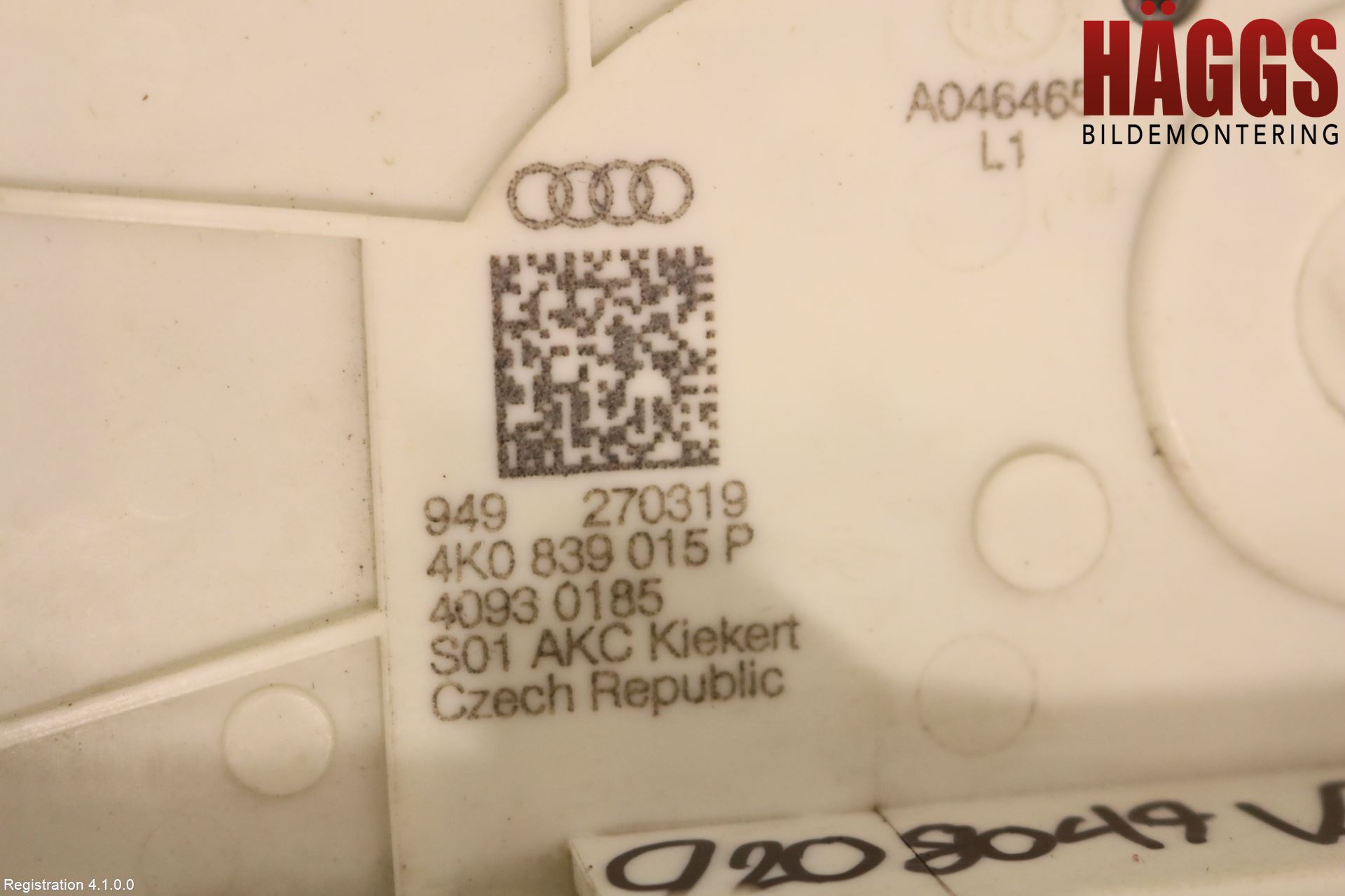 Audi A6 F2/C8 19- Låskista-Dörrlås