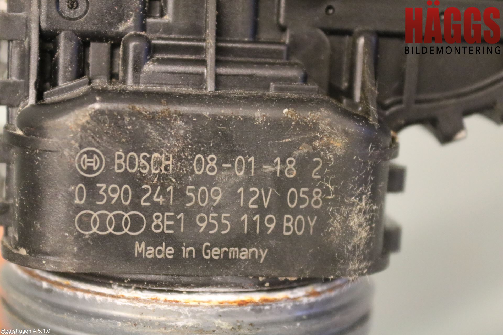 Audi A4/S4 05-07 Torkarmotor Vindruta