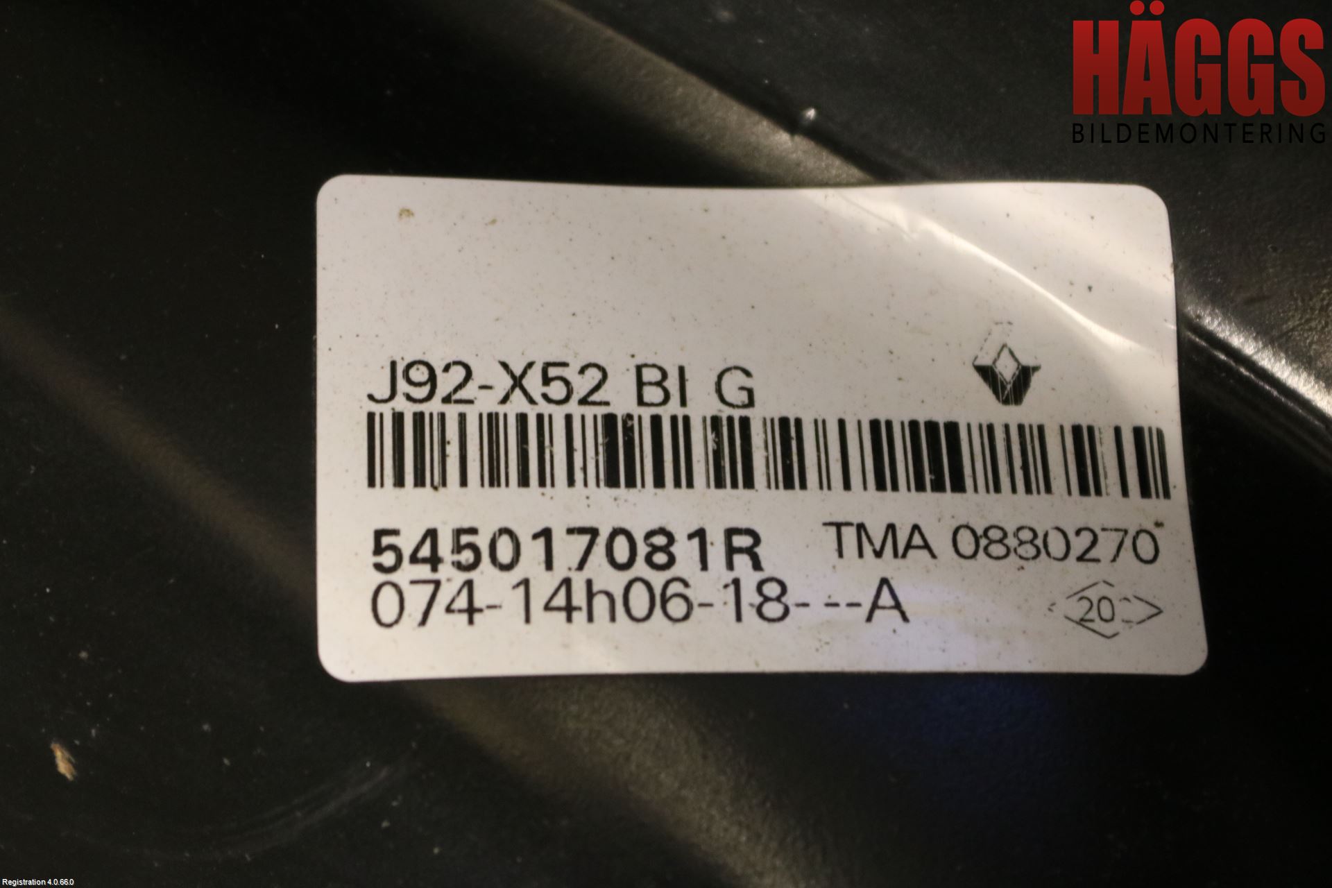 Dacia DOKKER 13- Bärarm Fram Undre Vä