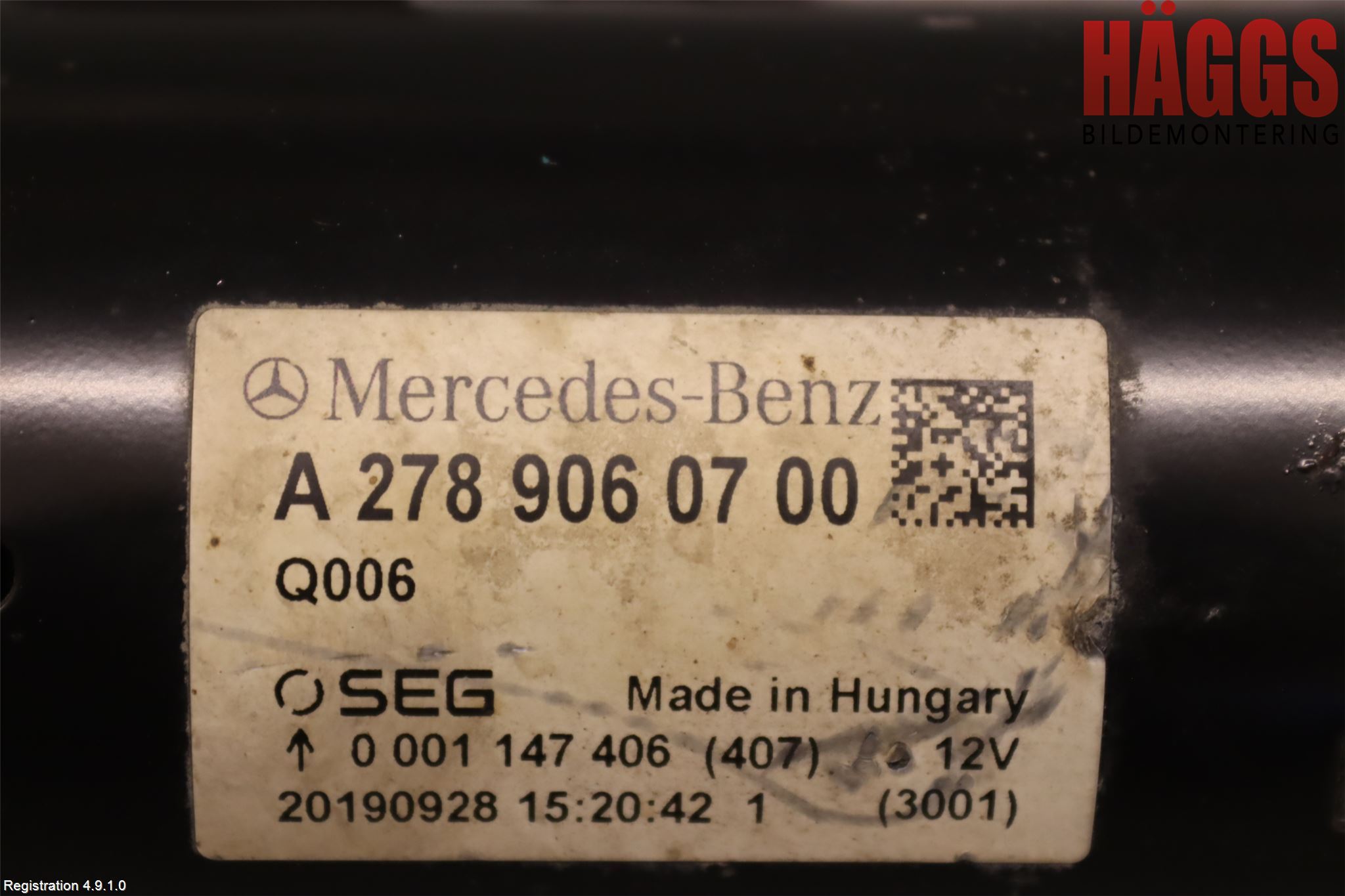Mercedes-Benz MB C-KLASS (W205) 14-21 Startmotor