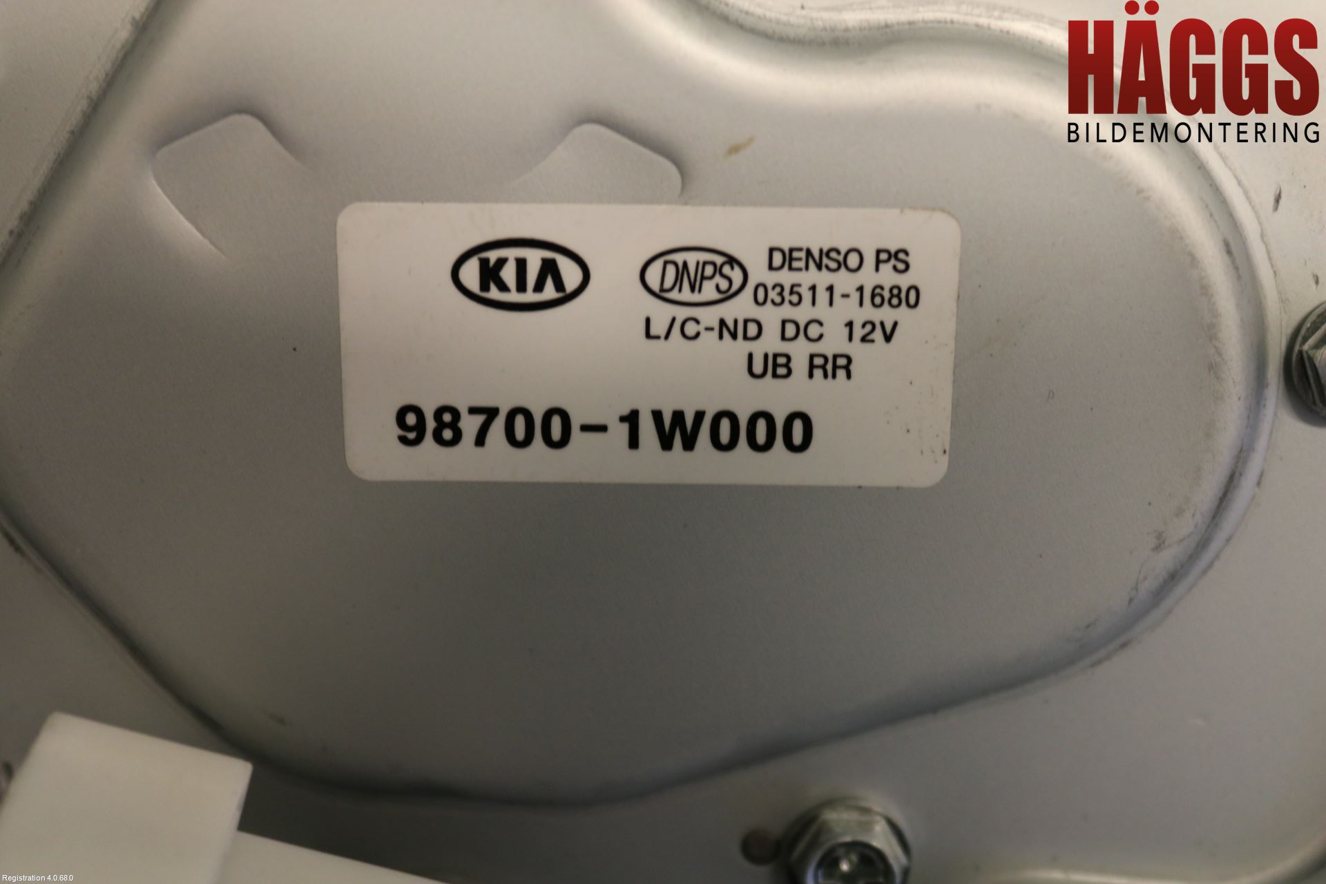 Kia RIO 12-16 Torkarmotor Baklucka