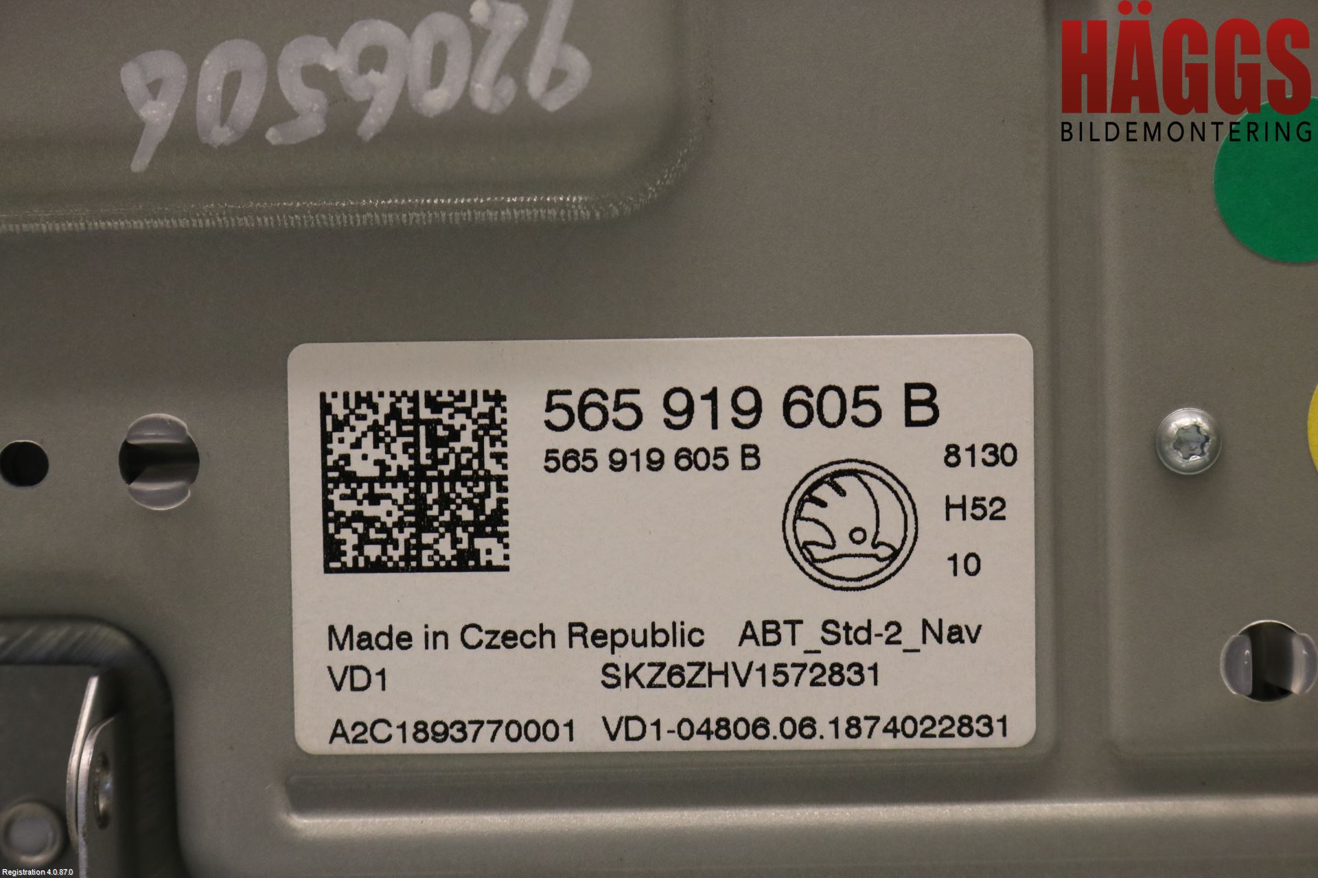 Skoda KAROQ 18- Cd Radio - Multimediapanel
