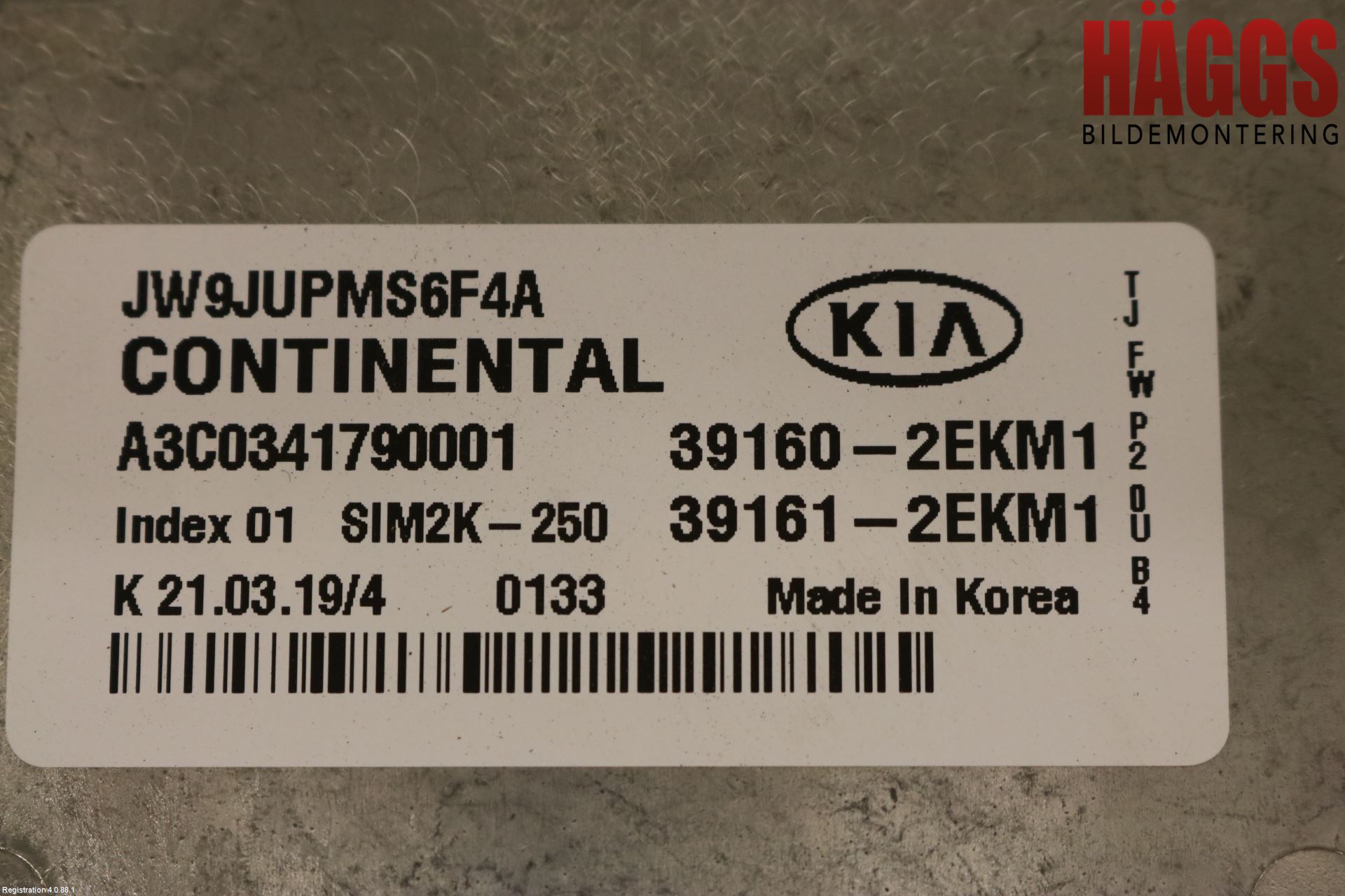Kia OPTIMA 16-20 Styrenhet Insprut Bensin