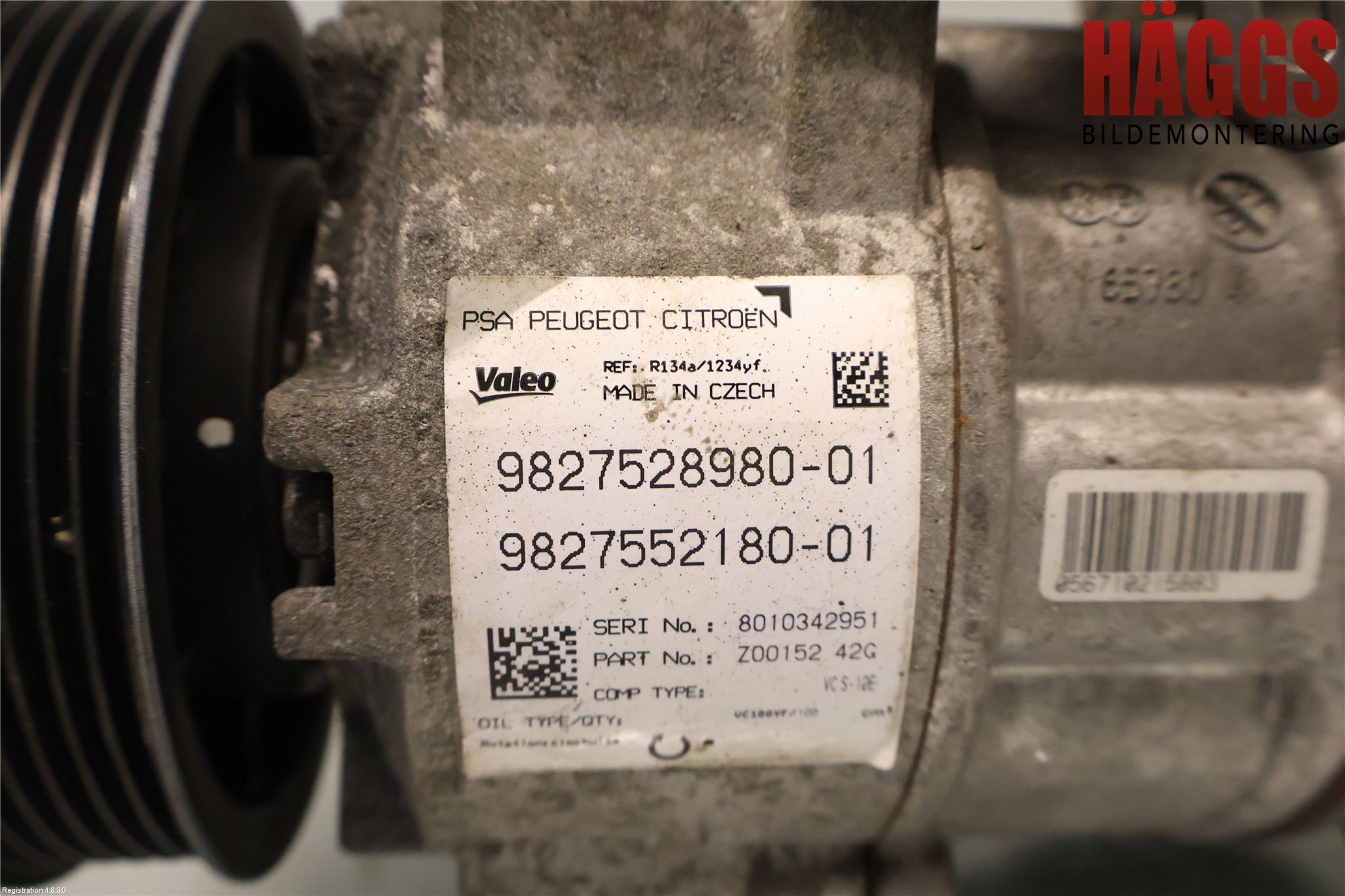 Peugeot 308 14-21 Ac Kompressor