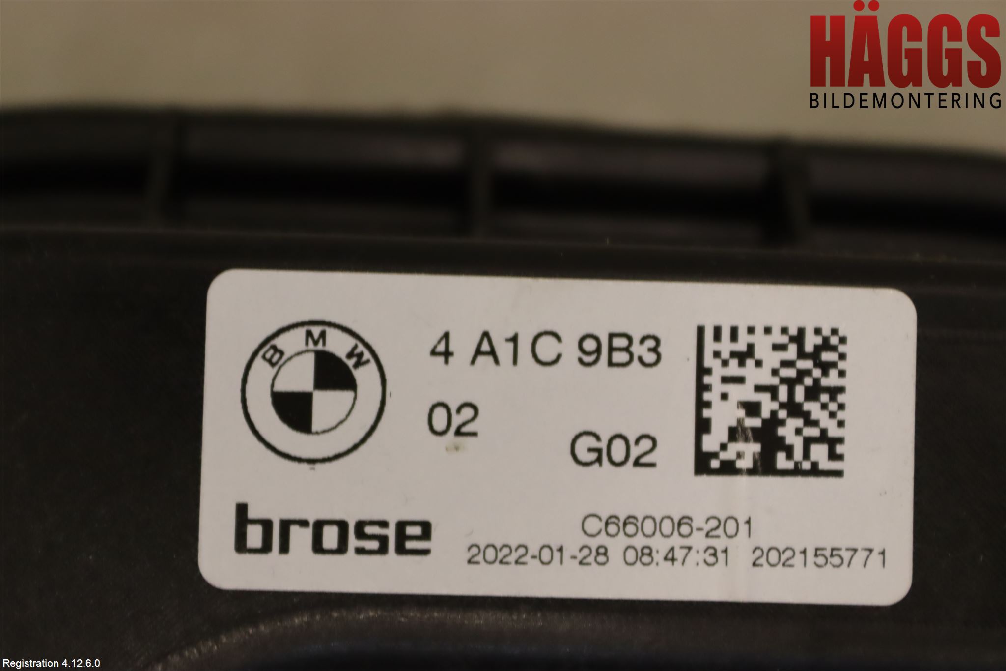 BMW X4 G02 18- Fönsterhissmekanism