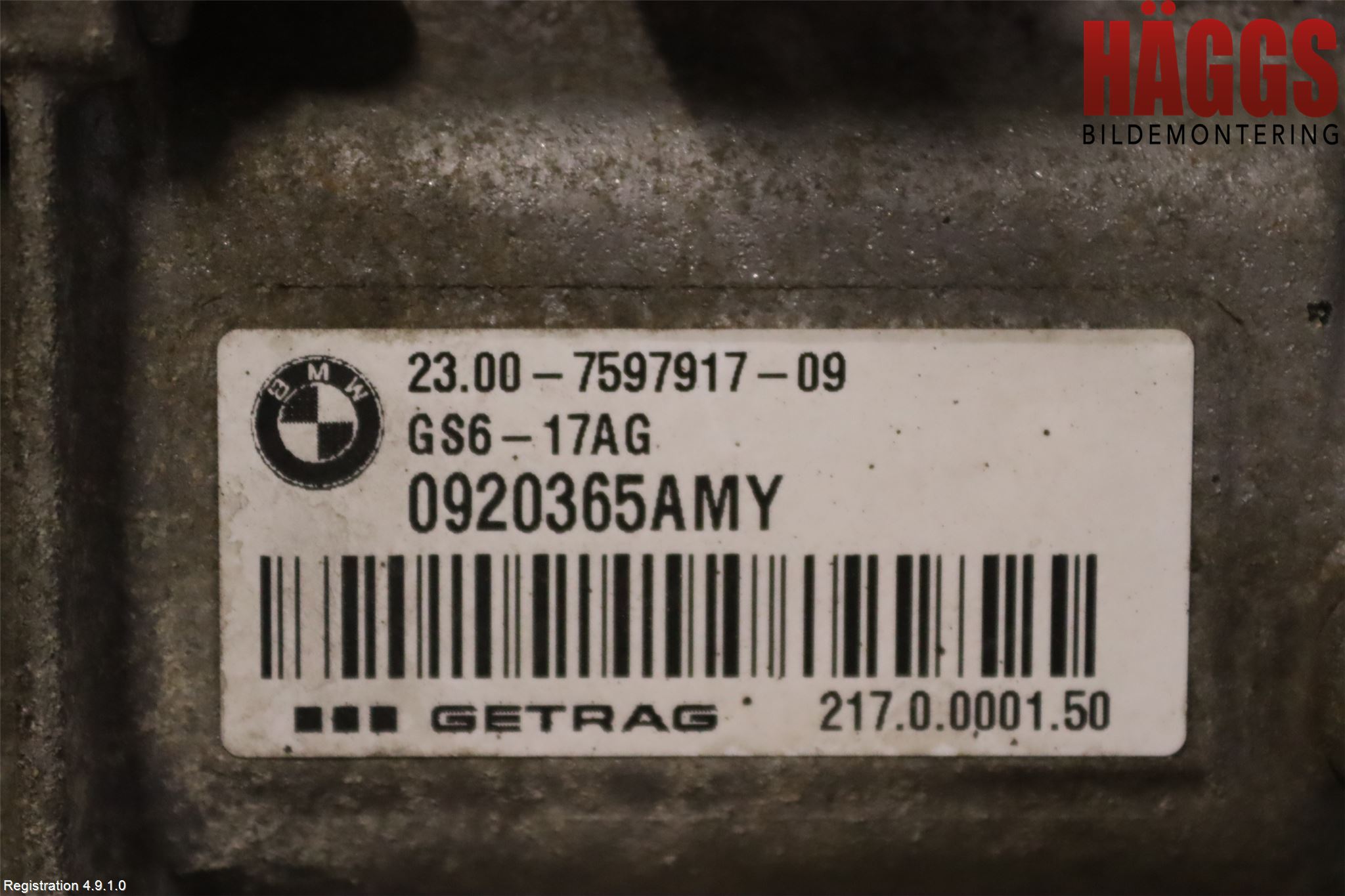 BMW 1 F20/F21 11-19 Växellåda Man 6 Vxl