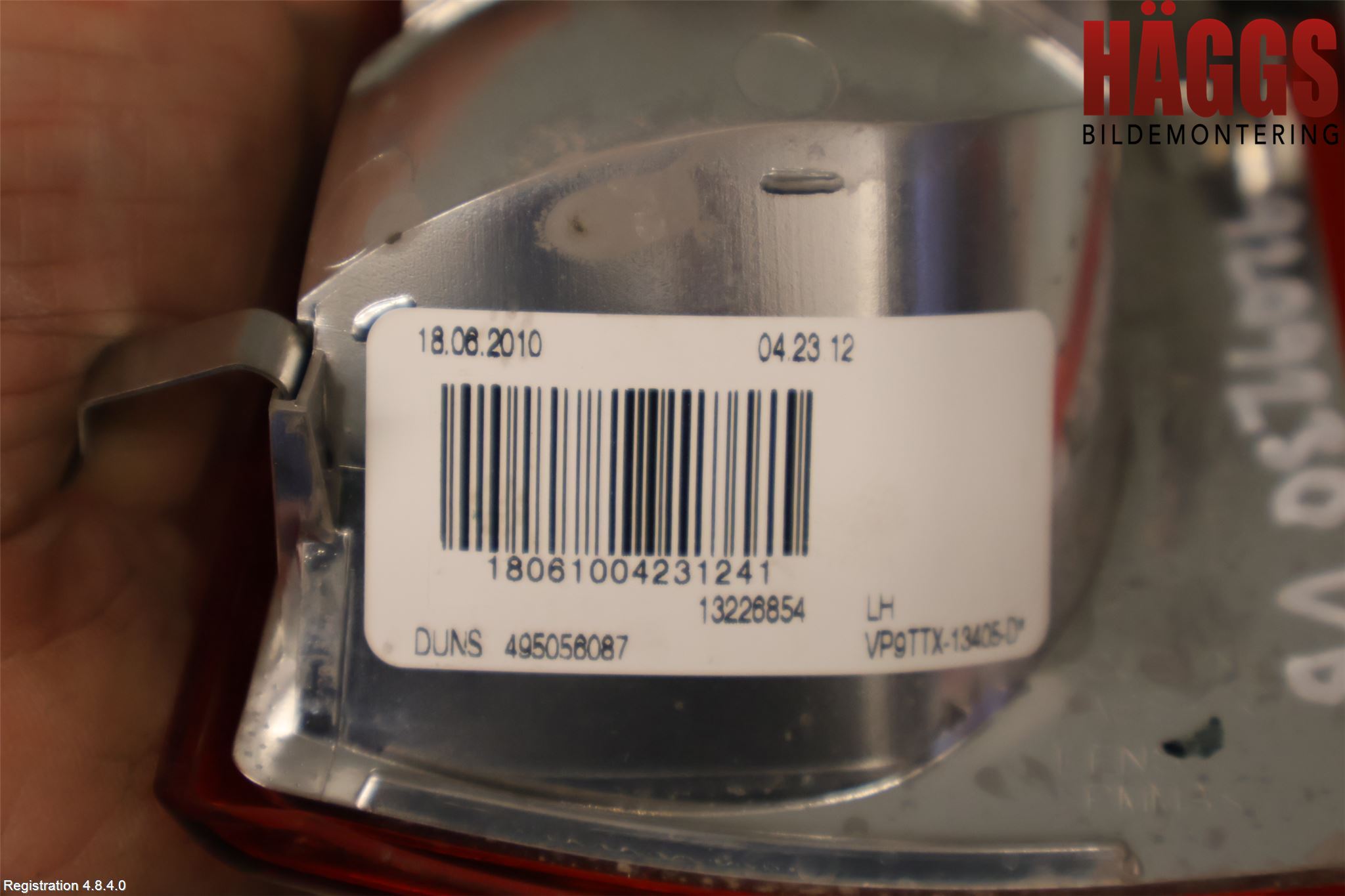 Opel INSIGNIA 09-16 Bakljus Vänster