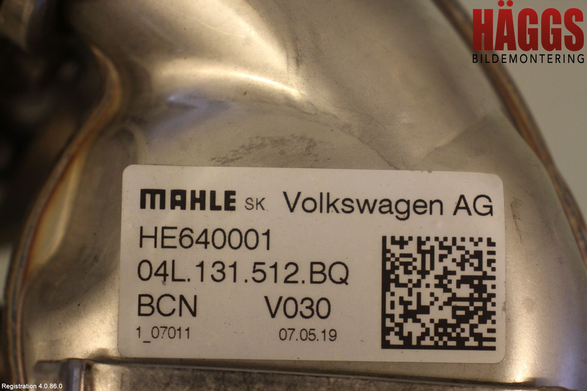 Volkswagen VW GOLF / E-GOLF VII 13-20 Avgaskylare