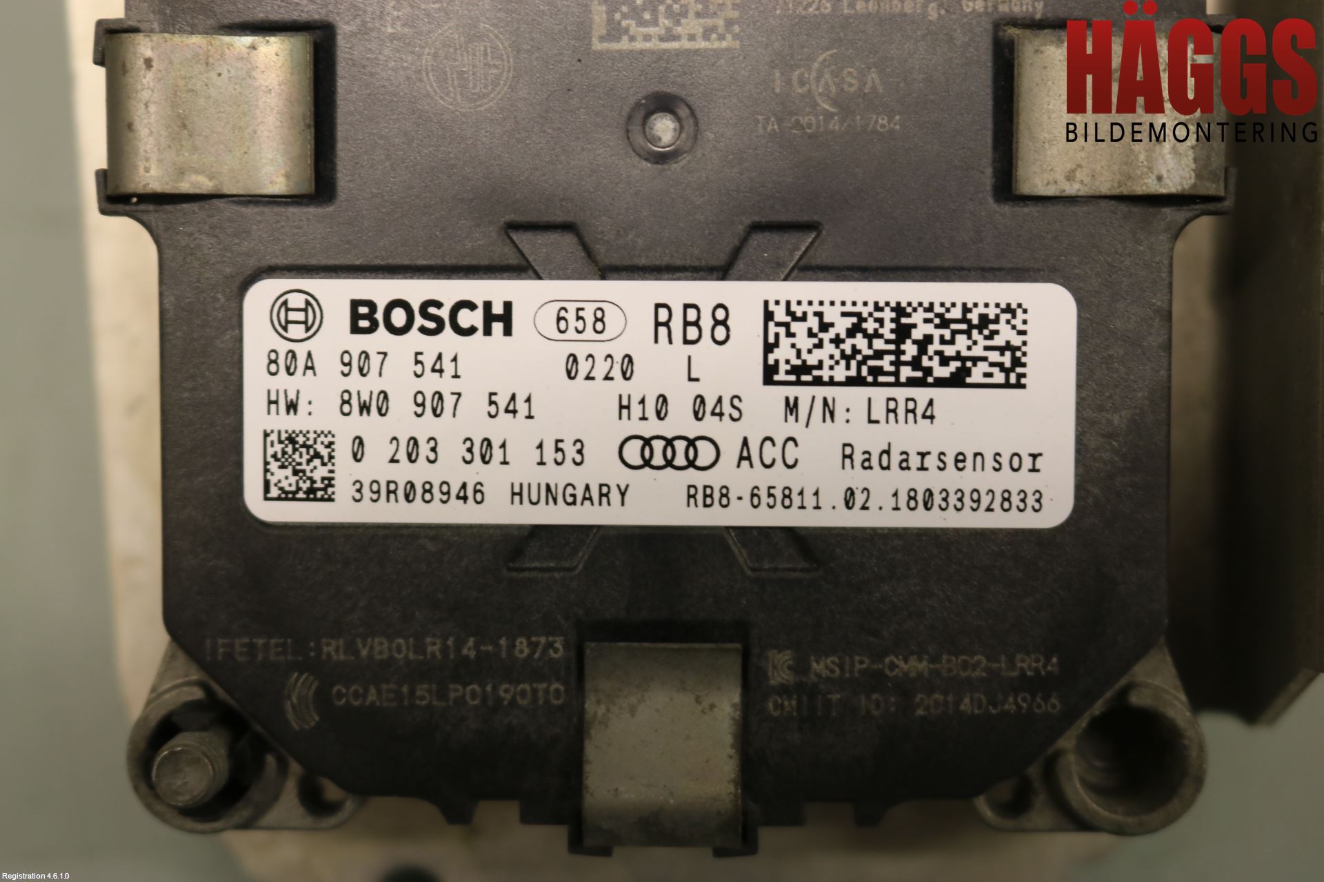 Audi Q5/SQ5 17- Sensor Adaptiv Farthållare