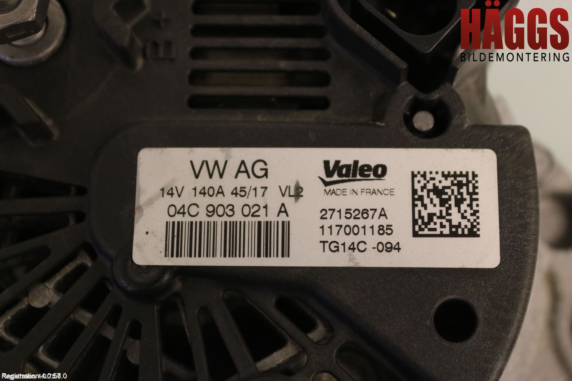 Volkswagen VW TIGUAN 16-24 Generator
