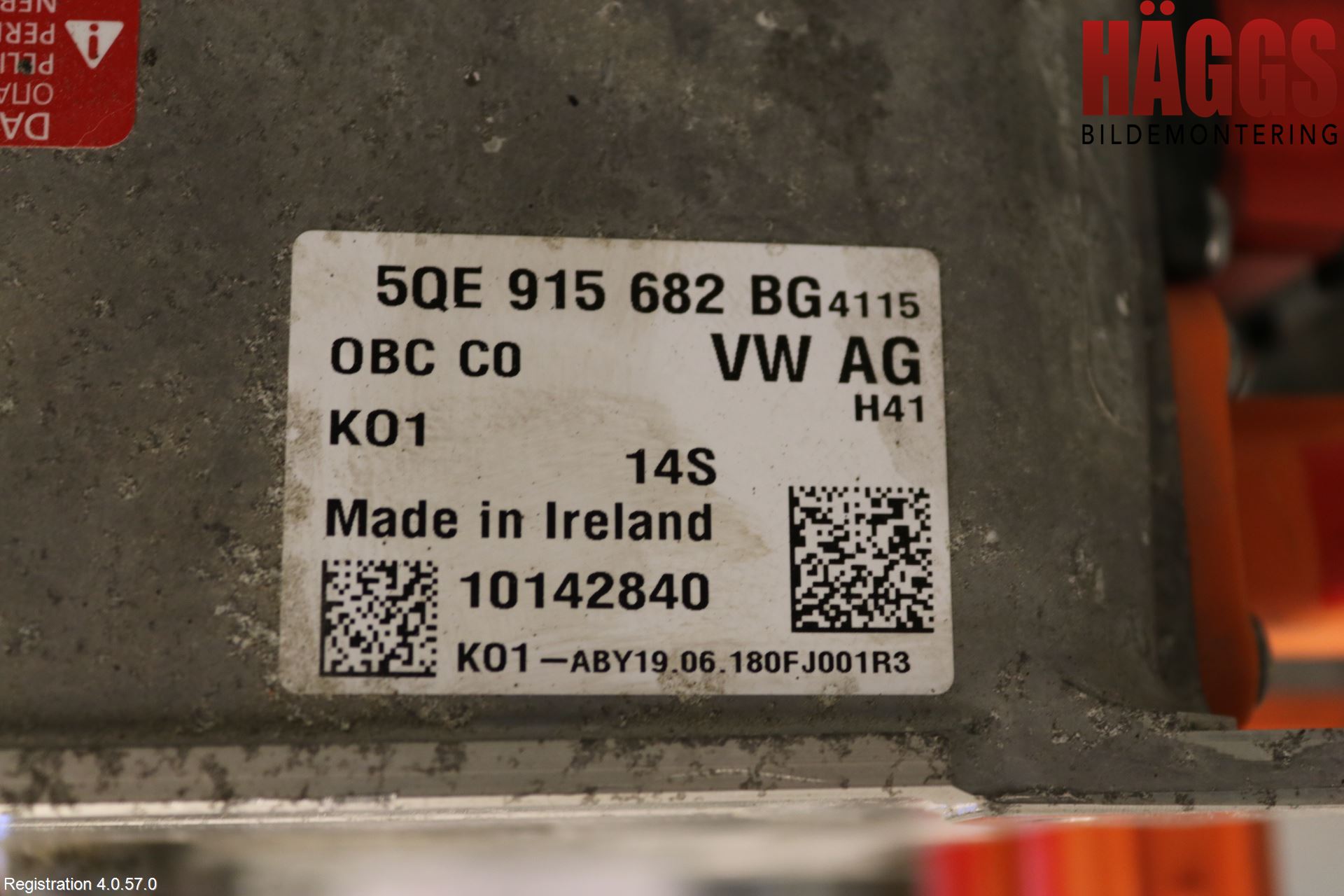 Volkswagen VW PASSAT 15-19 Batteriladdare Högspänning