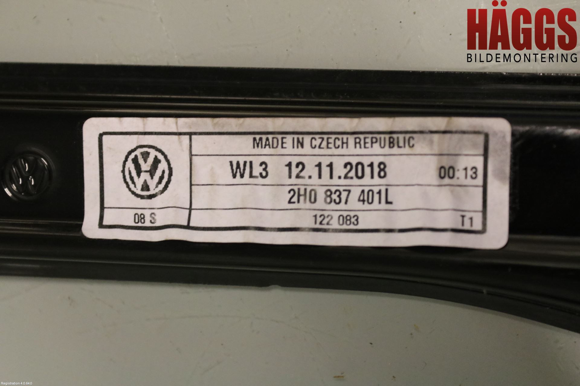 Volkswagen VW AMAROK 2H 10-22 Fönsterhissmekanism