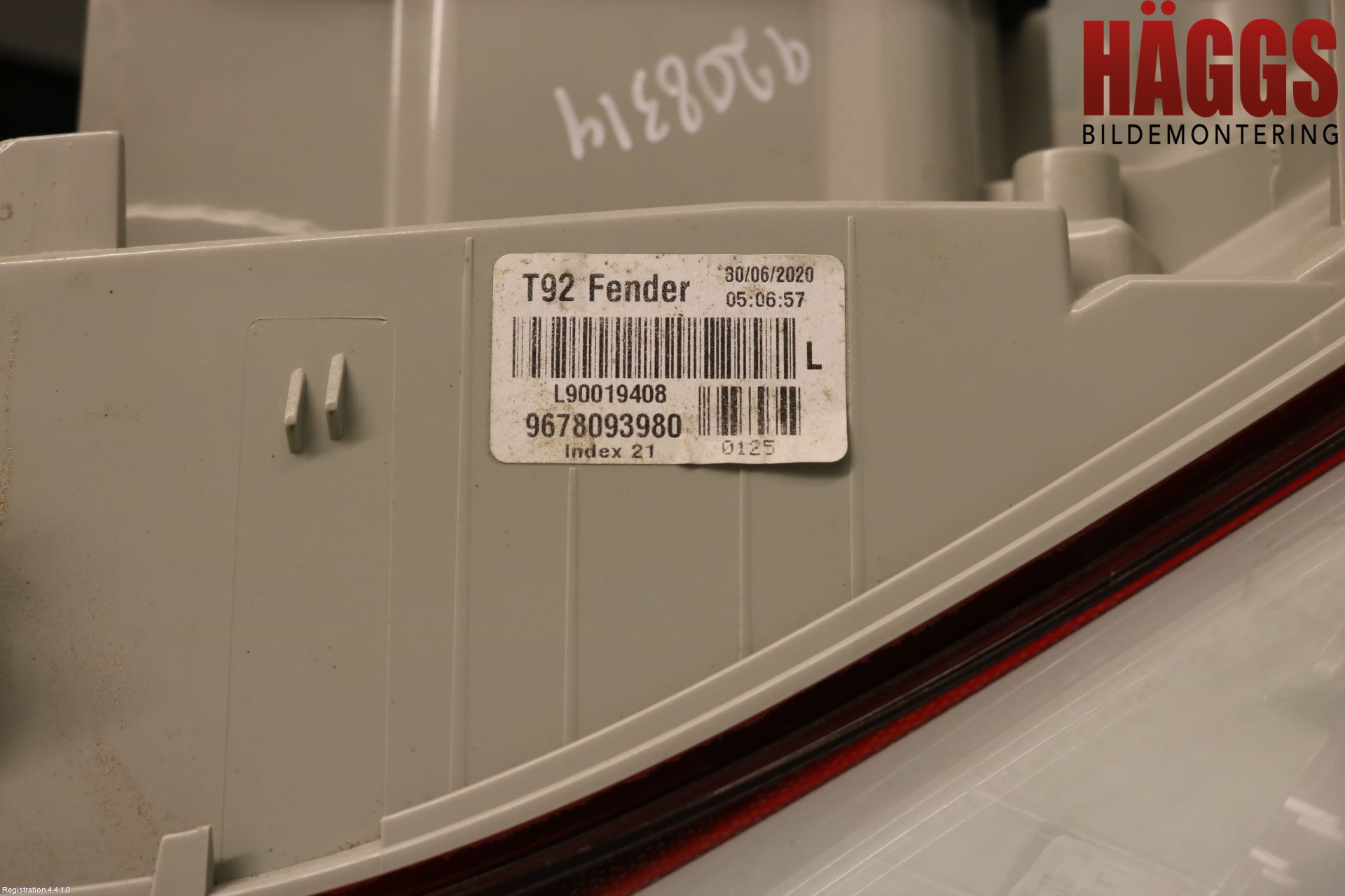 Peugeot 308 14-21 Bakljus Vänster