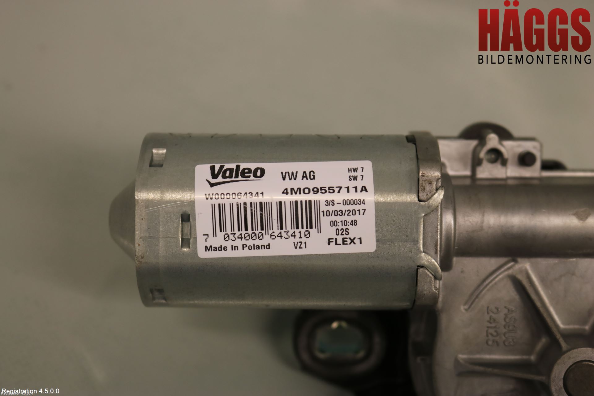 Audi A4 ALLROAD 17- Torkarmotor Baklucka