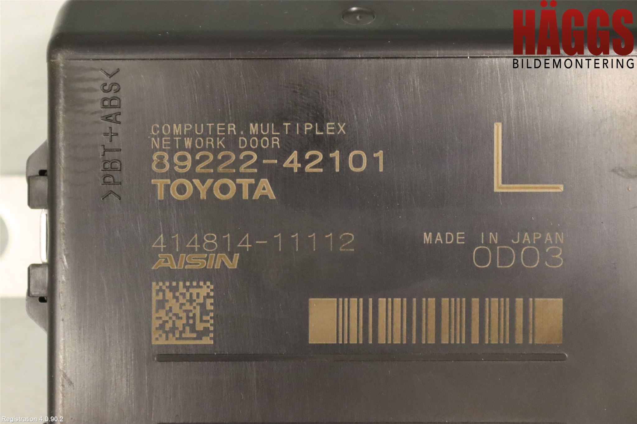 Toyota RAV4 19- Styrenhet Baklucka