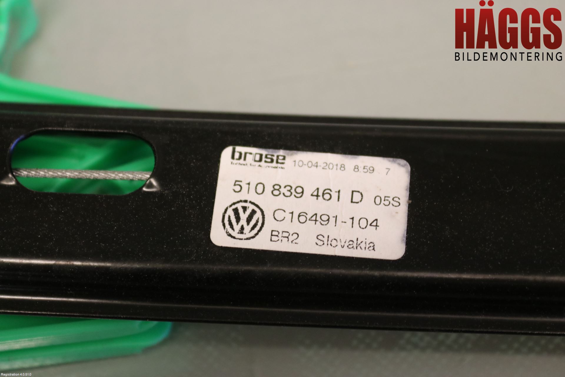 Volkswagen VW GOLF / E-GOLF VII 13-20 Fönsterhissmekanism