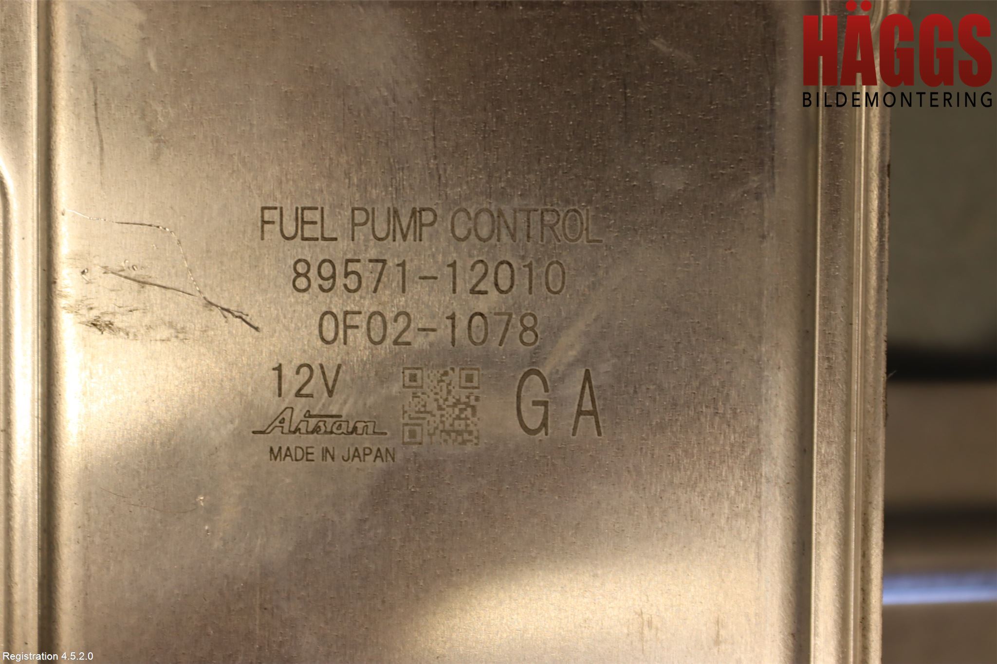 Lexus NX 300h 15-21 Styrenhet Bränslepump