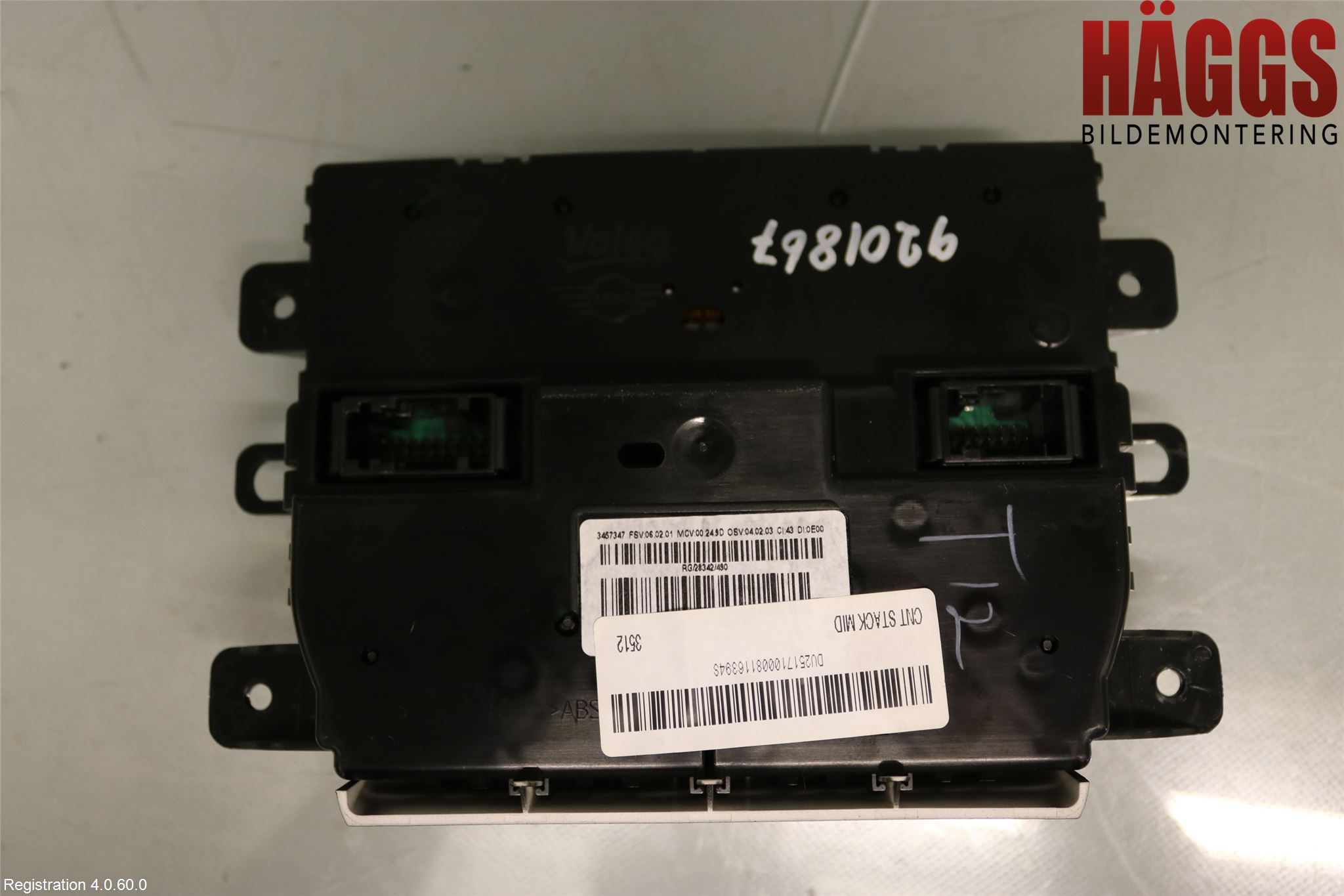 Mini COUPE R56 05-14 Ac Styrenhet Ac Manöveren