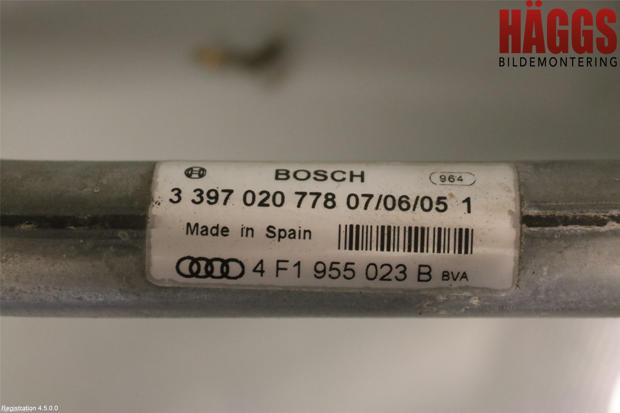 Audi A6/S6     05-11 Torkarmekanism Vindruta