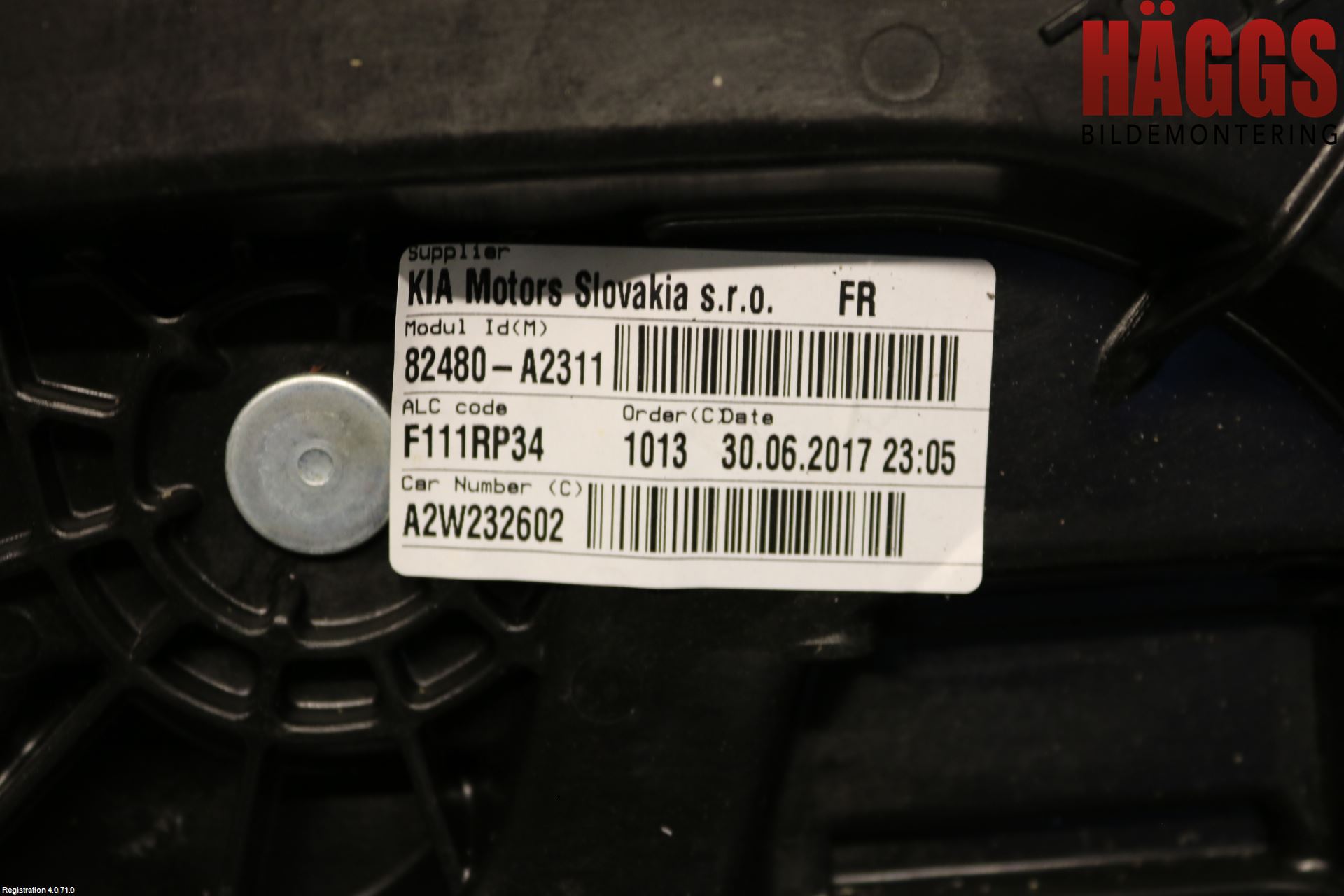 Kia CEED 12-18 Fönsterhissmekanism