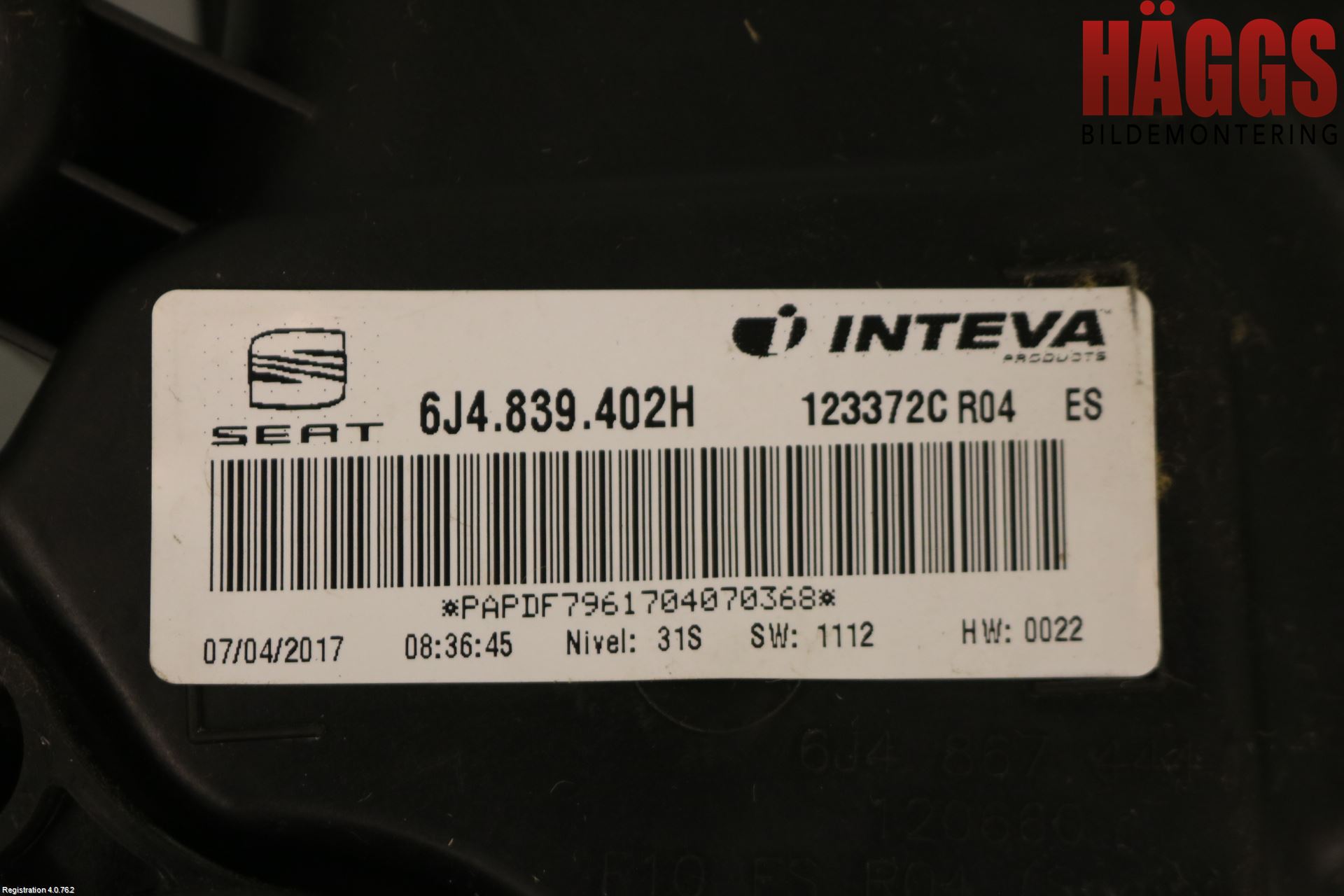 Seat IBIZA IV 08-16 Fönsterhissmekanism