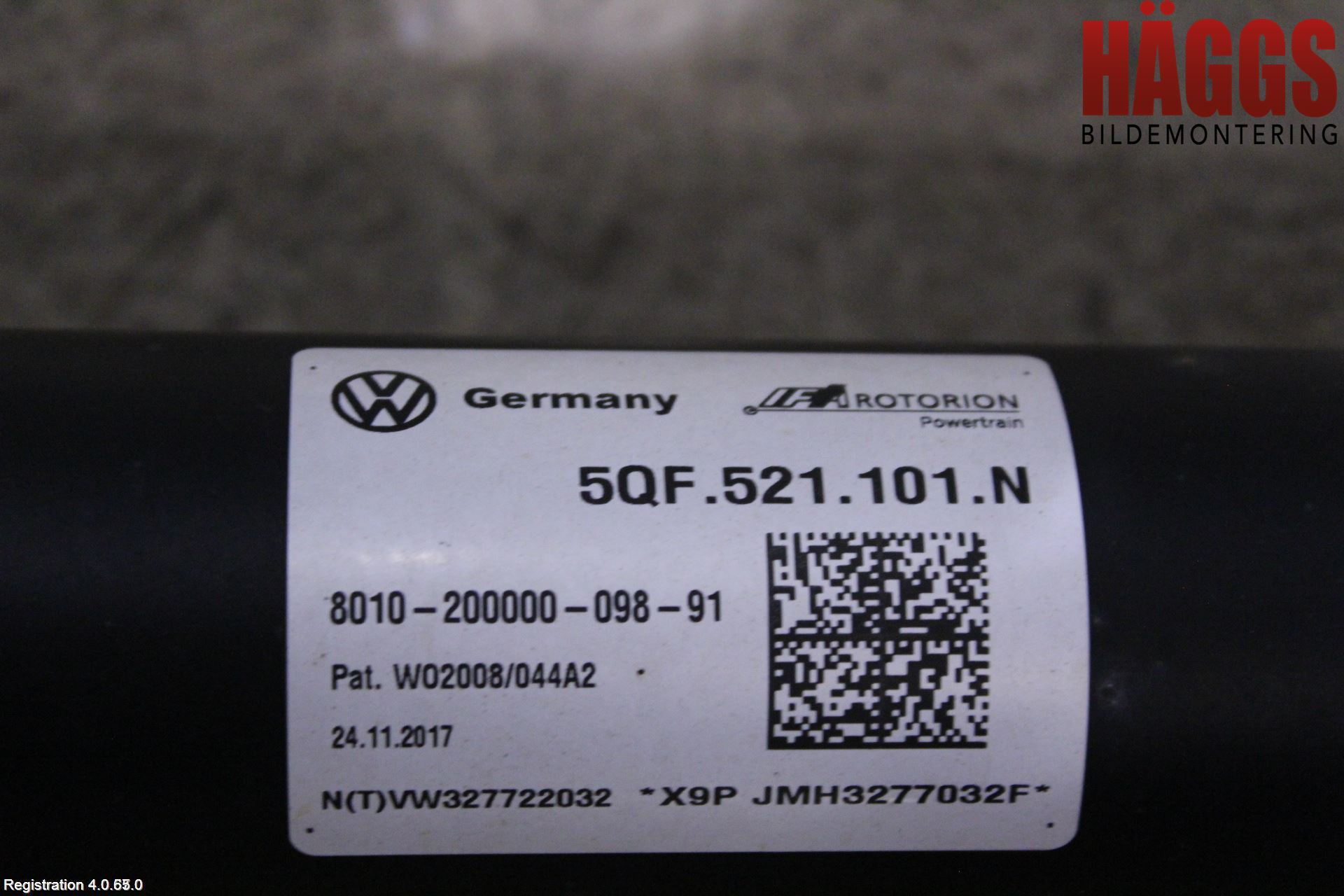 Volkswagen VW TIGUAN 16-24 Mellanaxel Komp
